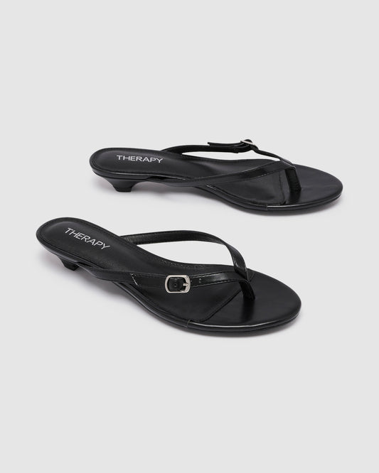 Noir Thong Heels BLACK