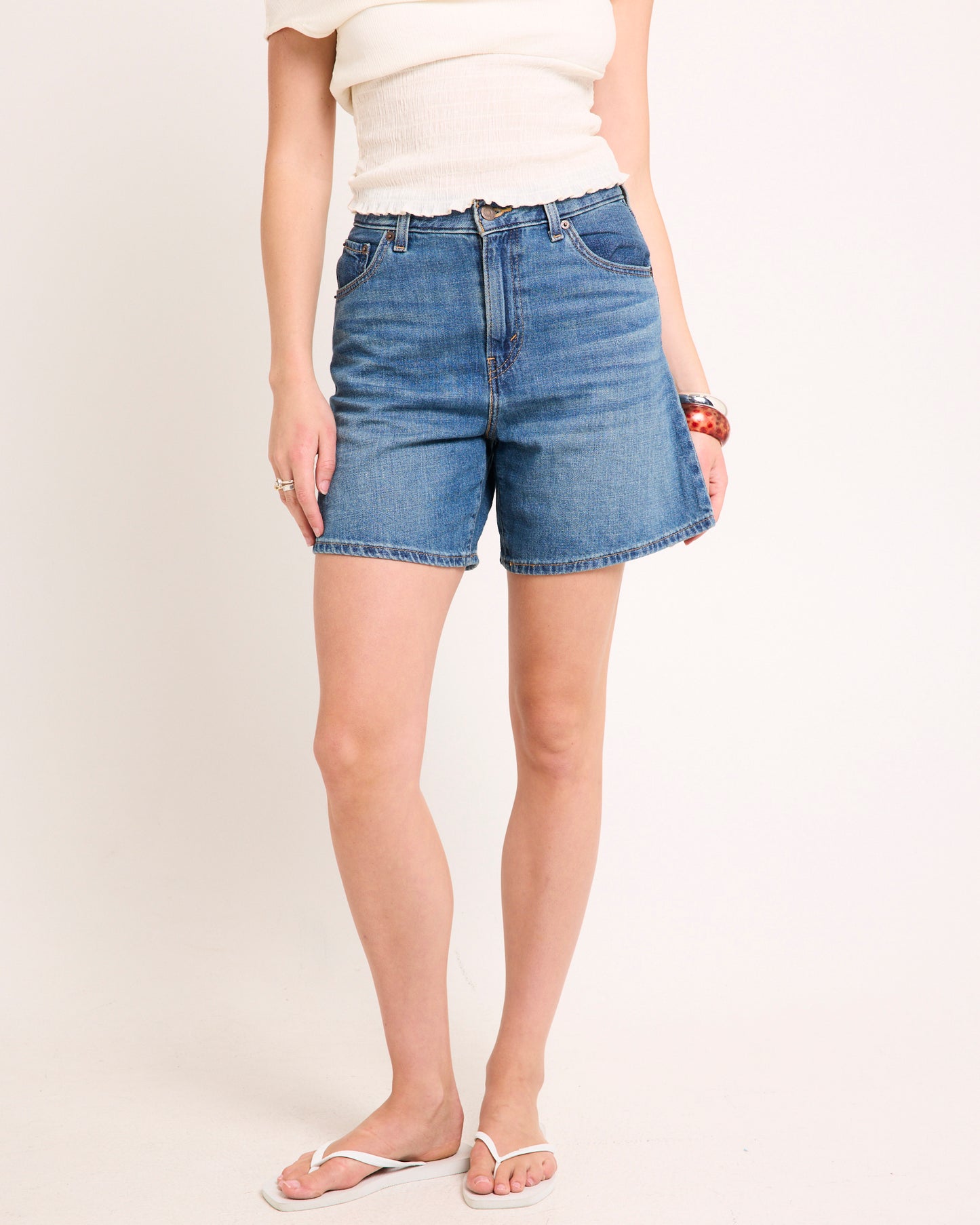 High Baggy Denim Shorts