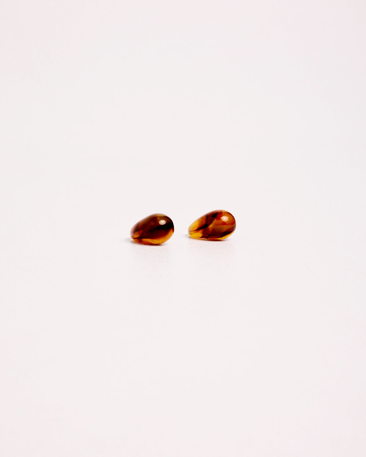 Resin Tort Earrings BROWN