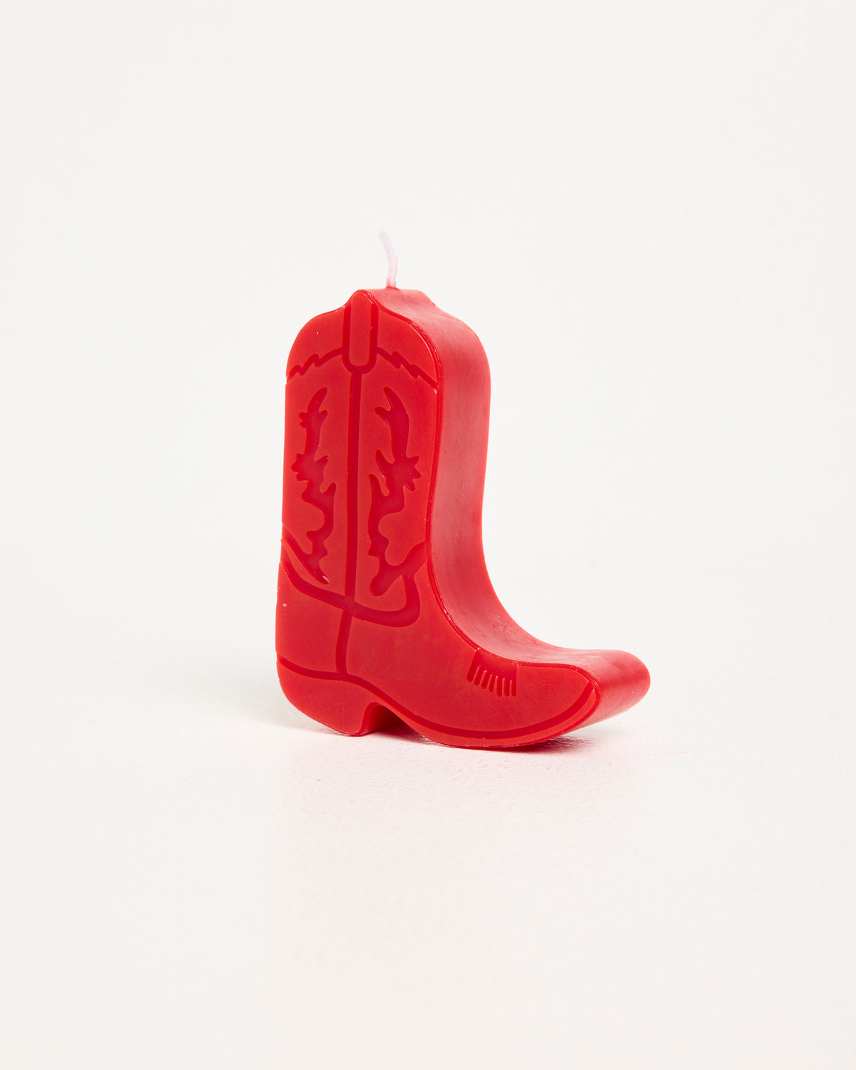Cowboy Boot Candle RED