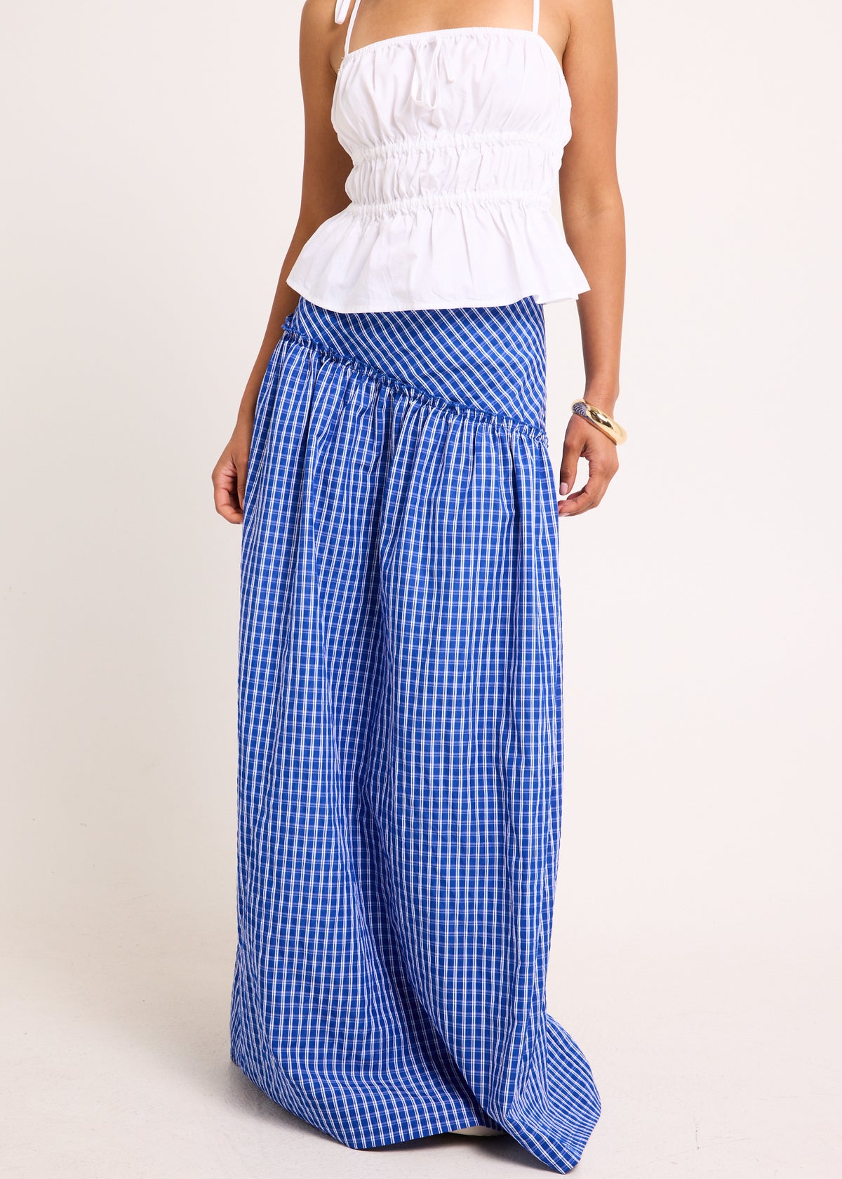 Cannes Maxi Skirt GINGHAM