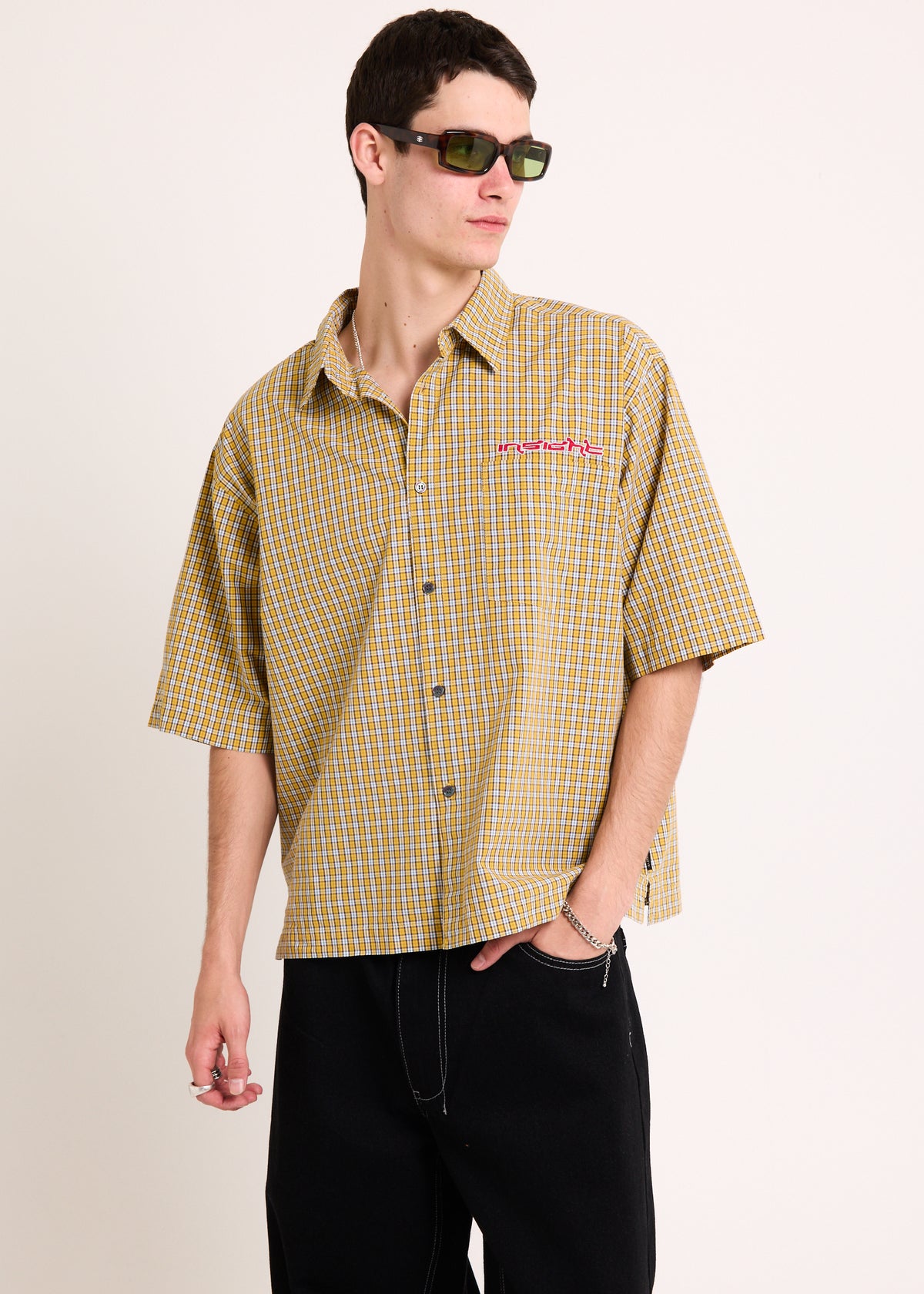 Supply Check Short Sleeve Shirt YELLOW CHECK