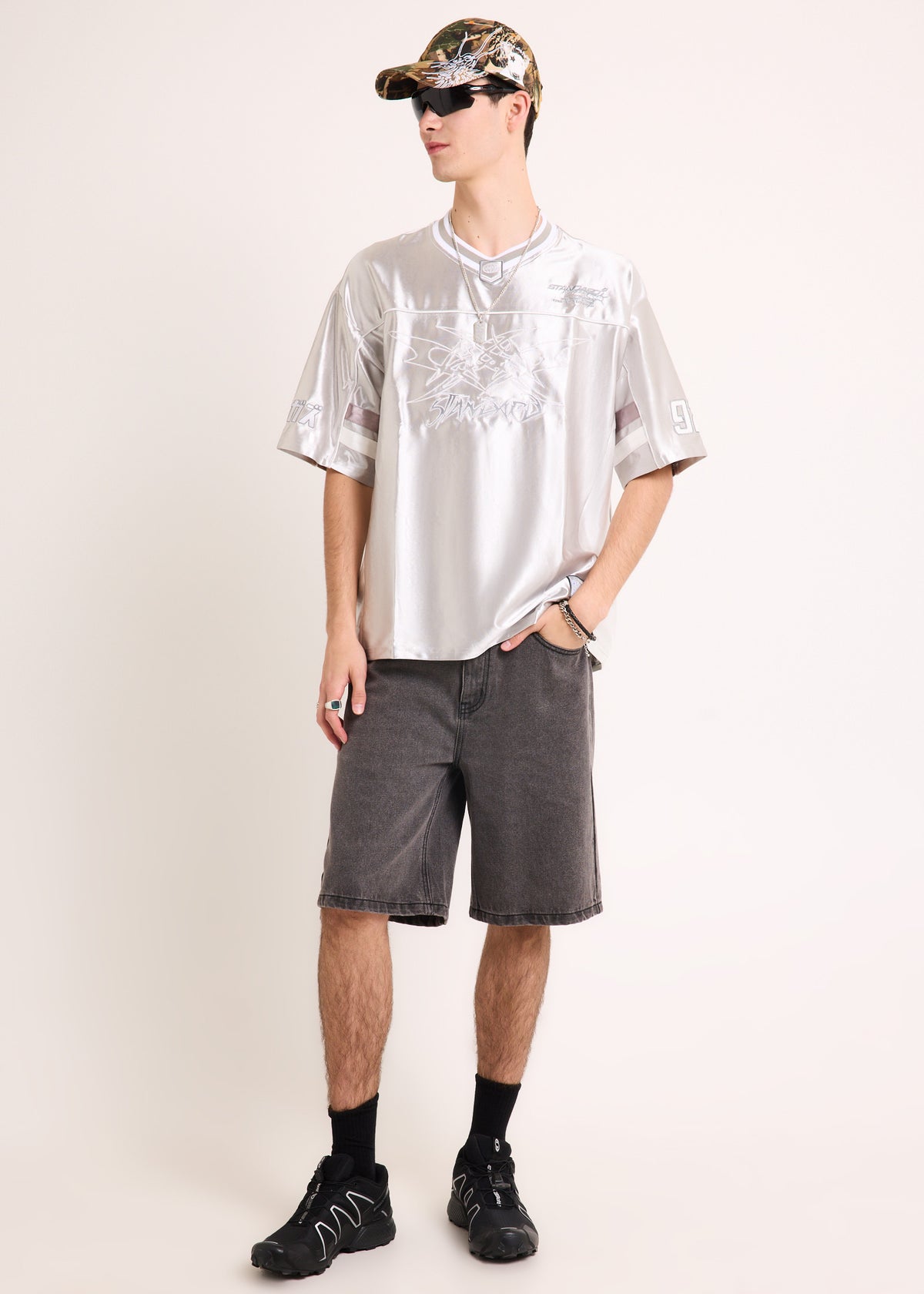 Existence Jersey T-Shirt SILVER