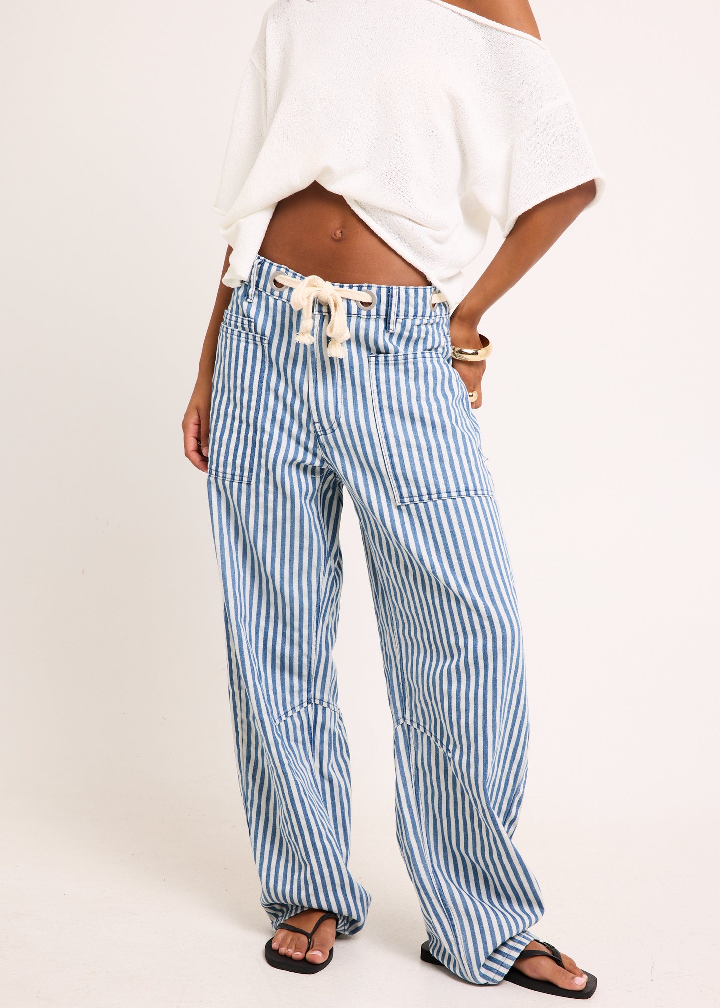 Laila Low Barrel Denim Jeans