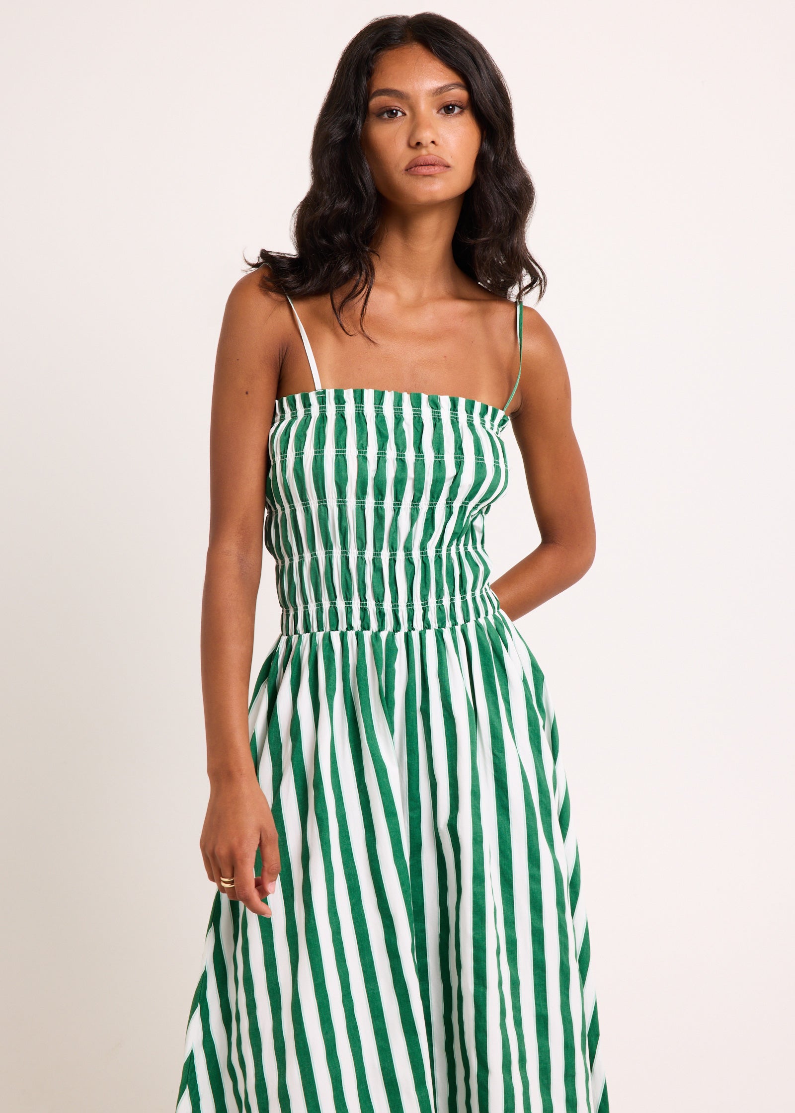 manon maxi dress Manon Shirred Maxi Dress – General Pants Co