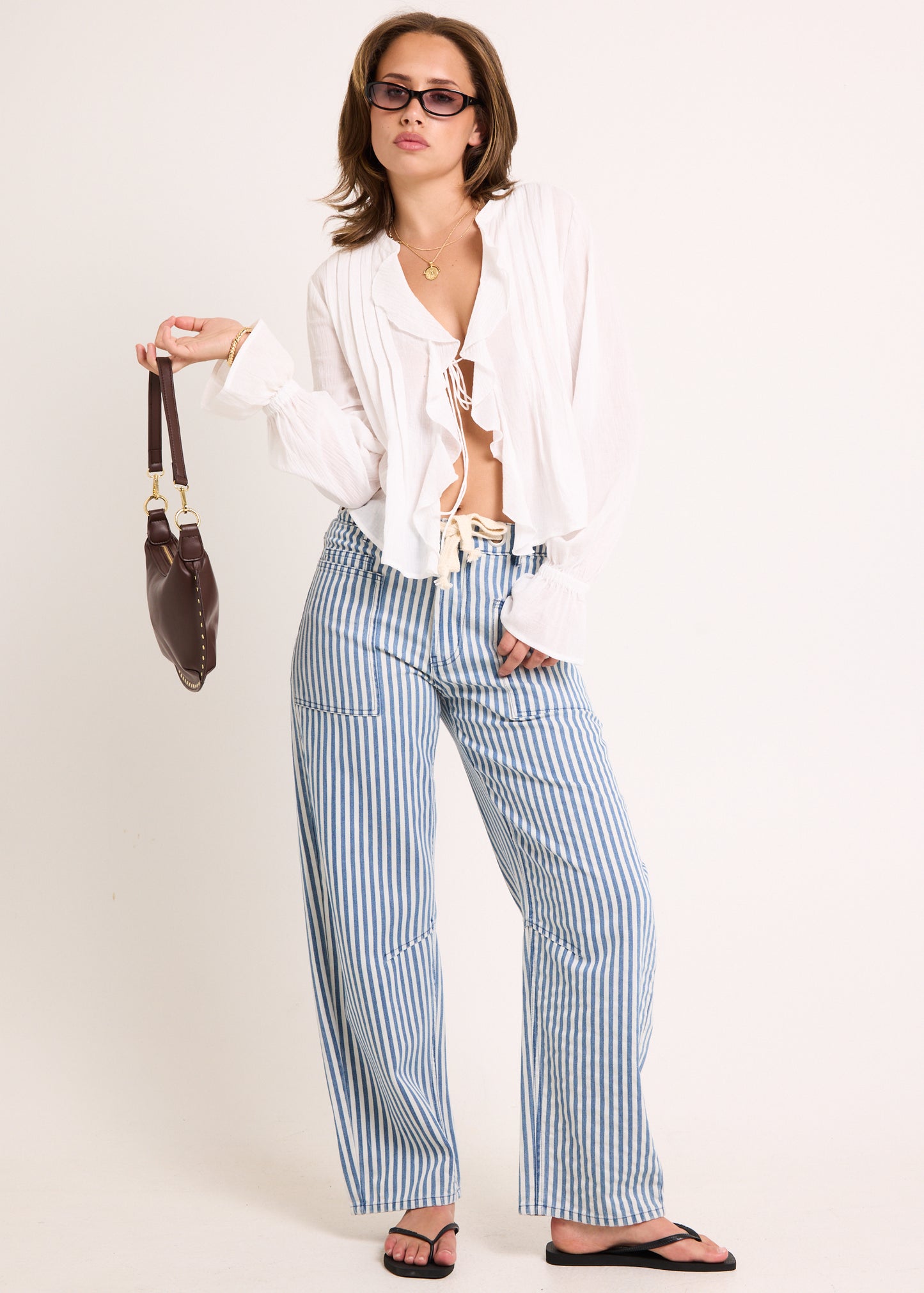 Minerva Frilled Long Sleeve Shirt