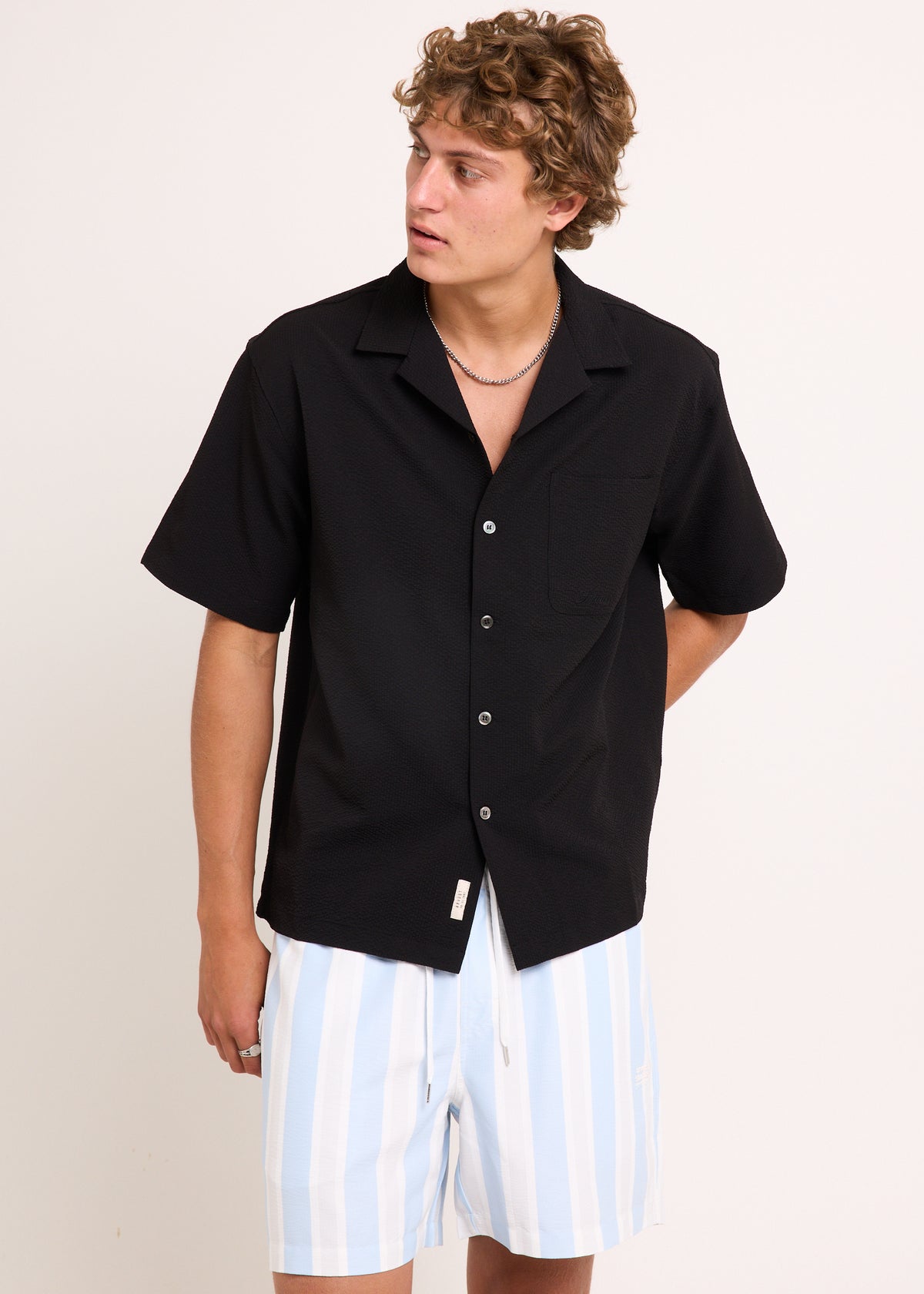 Edison Short Sleeve Shirt BLACK