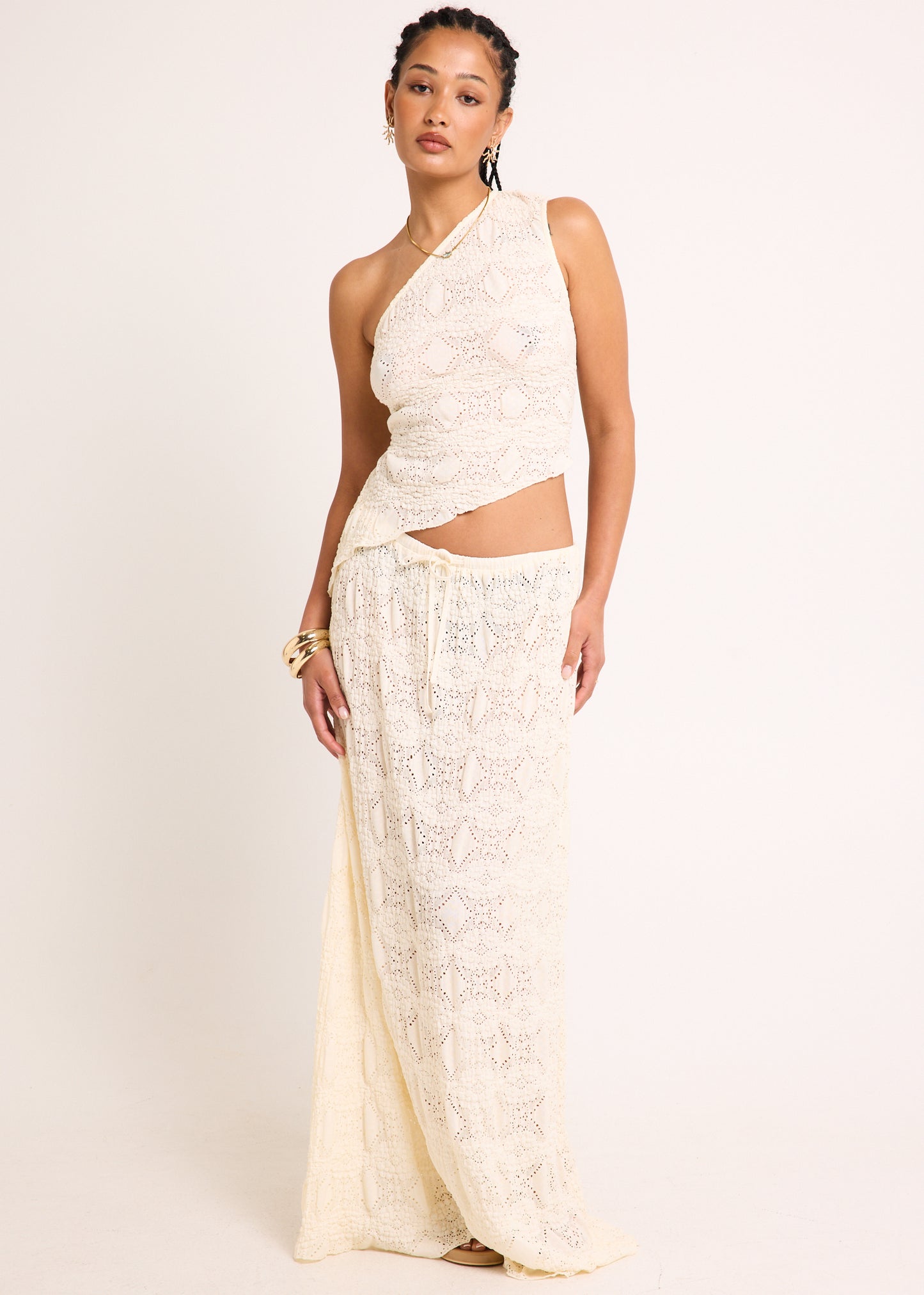 Ciao Lace One Shoulder Top