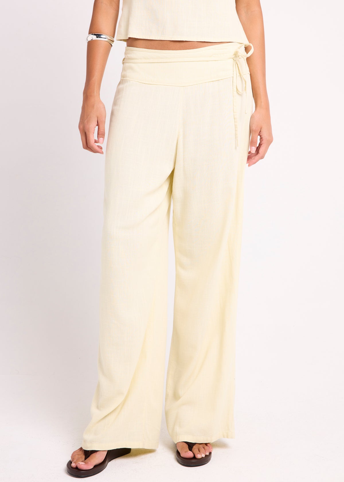 Bahia Wide Leg Pants BUTTER