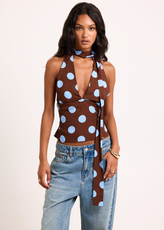 Maya Halter Scarf Top SPOT