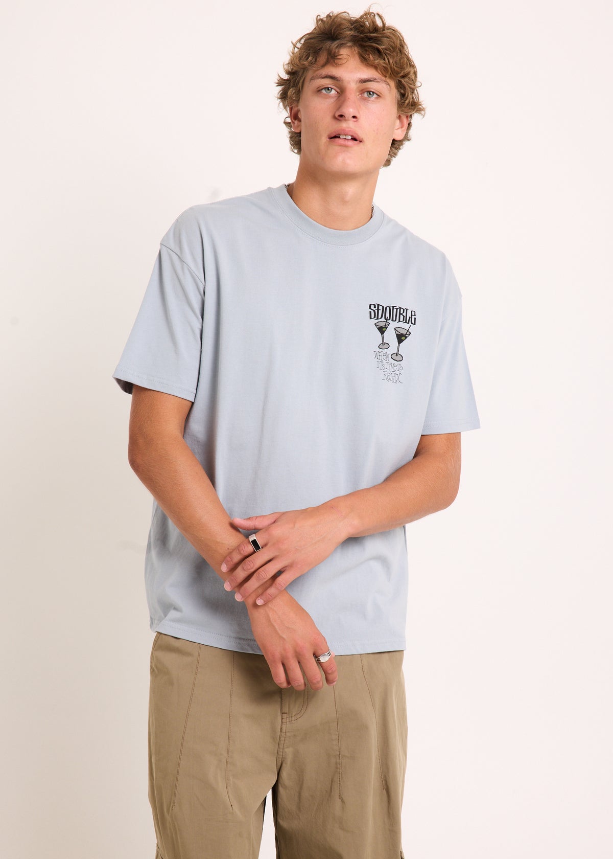 Time To Relax Short Sleeve T-Shirt DUSTY BLUE