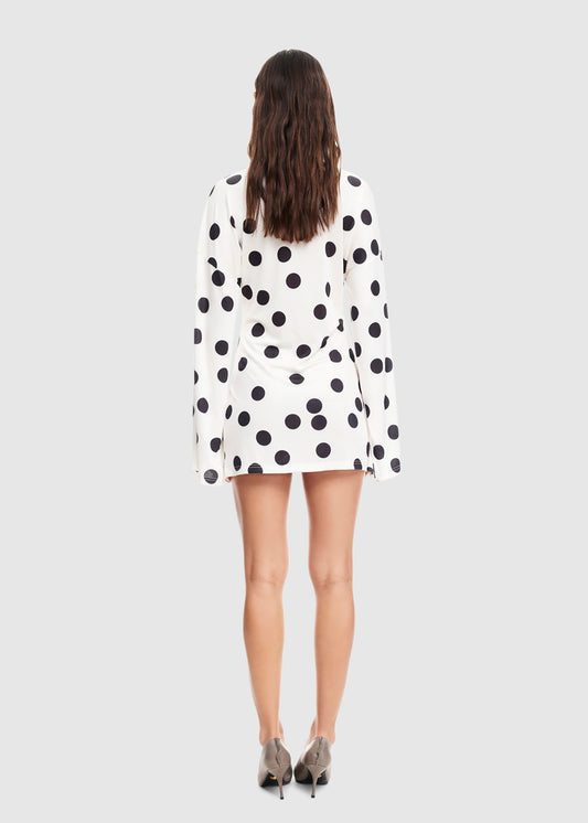 Cosmic Mini Dress MOONLIGHT POLKA