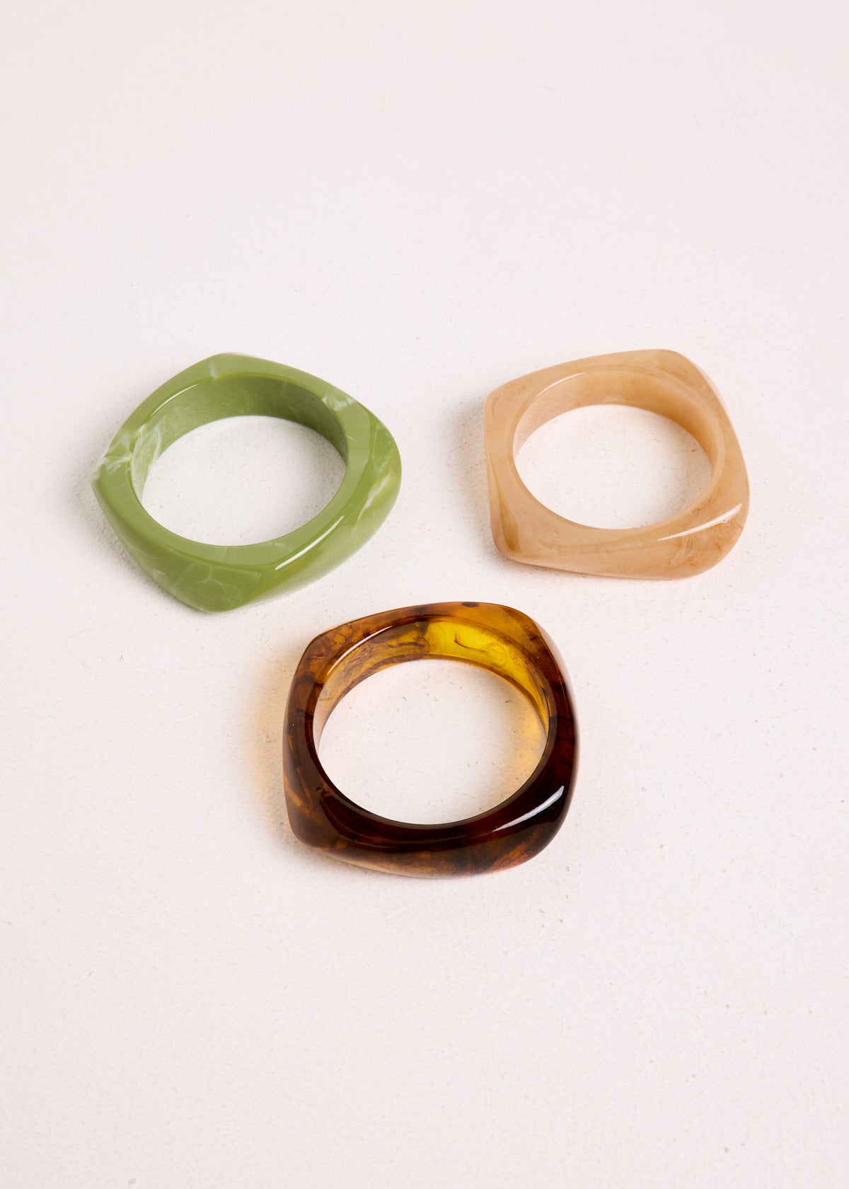 Resin Bangle 3 Pack ASSORTED