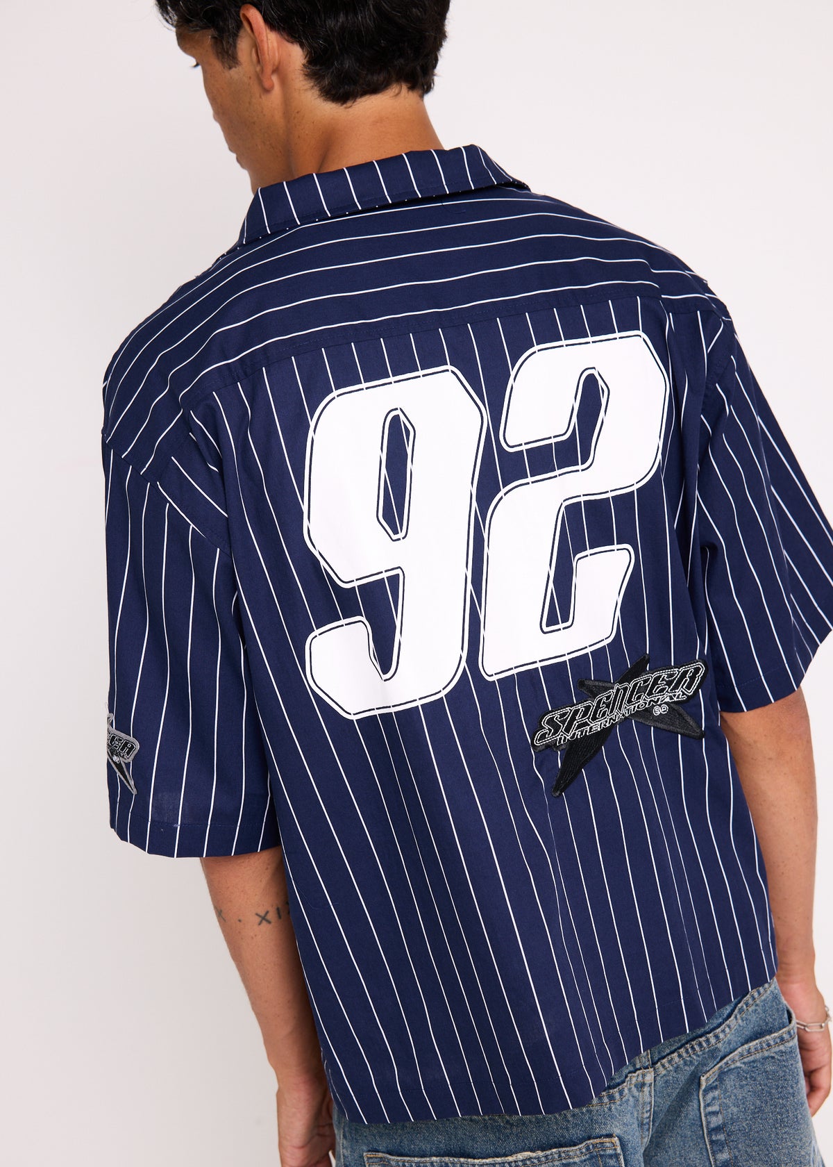 Baseball Short Sleeve Shirt NAVY