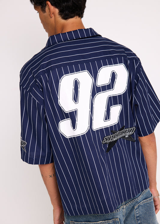 Baseball Short Sleeve Shirt NAVY
