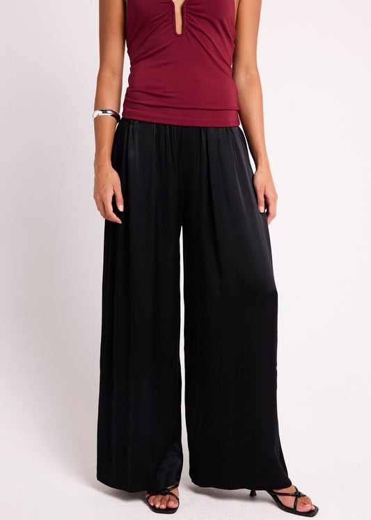 Aliyah Wide Leg Pants BLACK