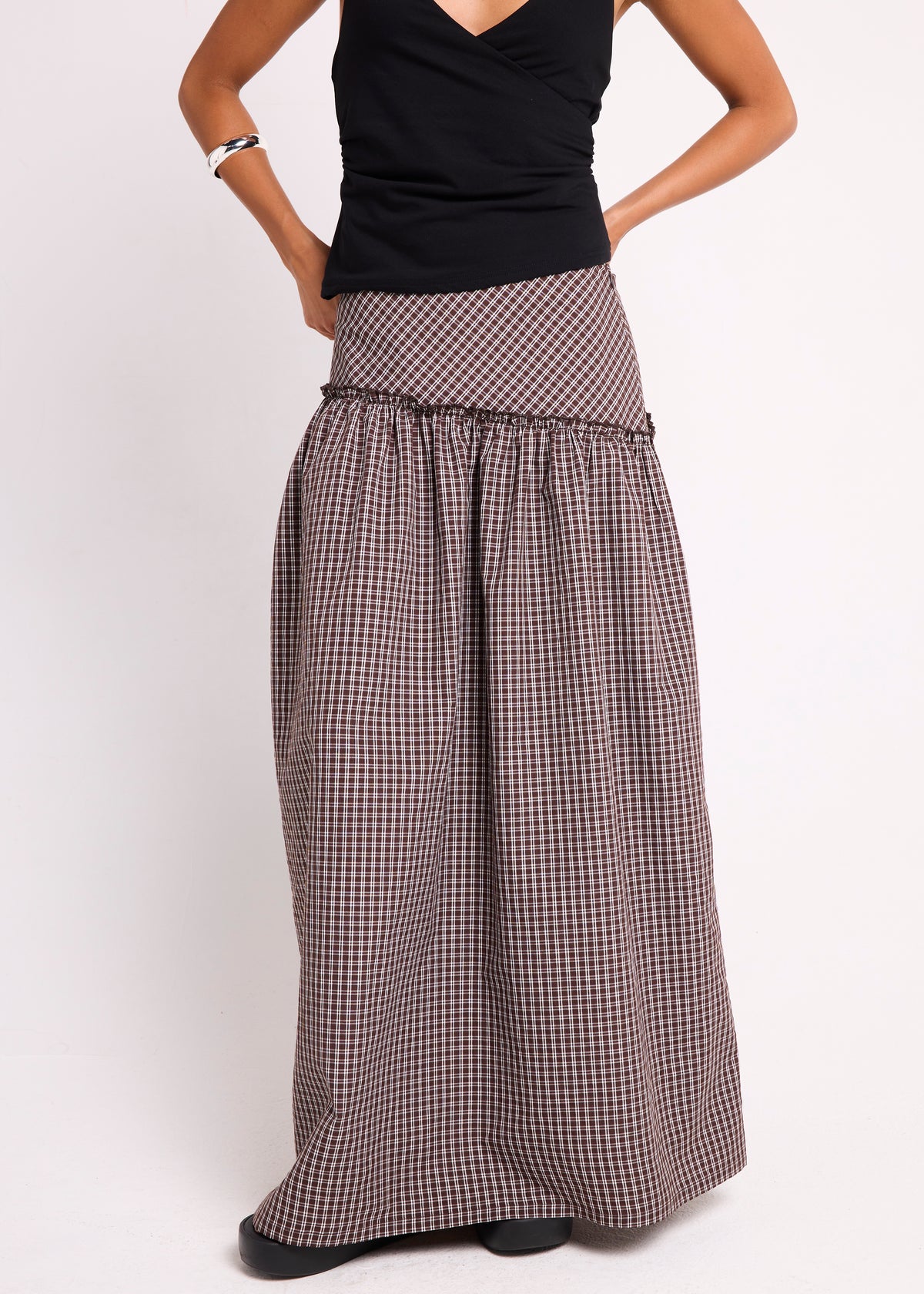 Cannes Maxi Skirt BROWN