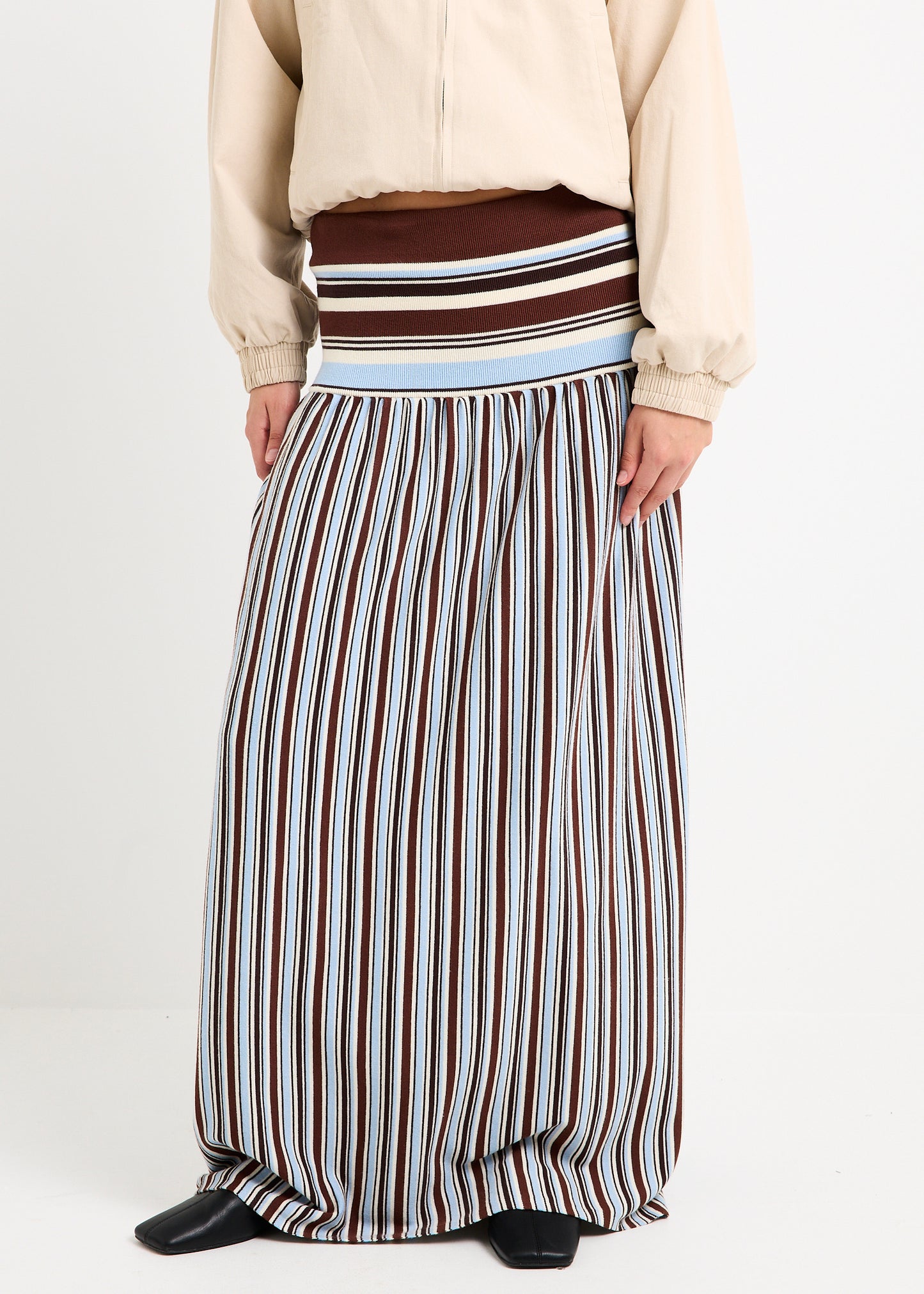 Sirena Striped Maxi Skirt