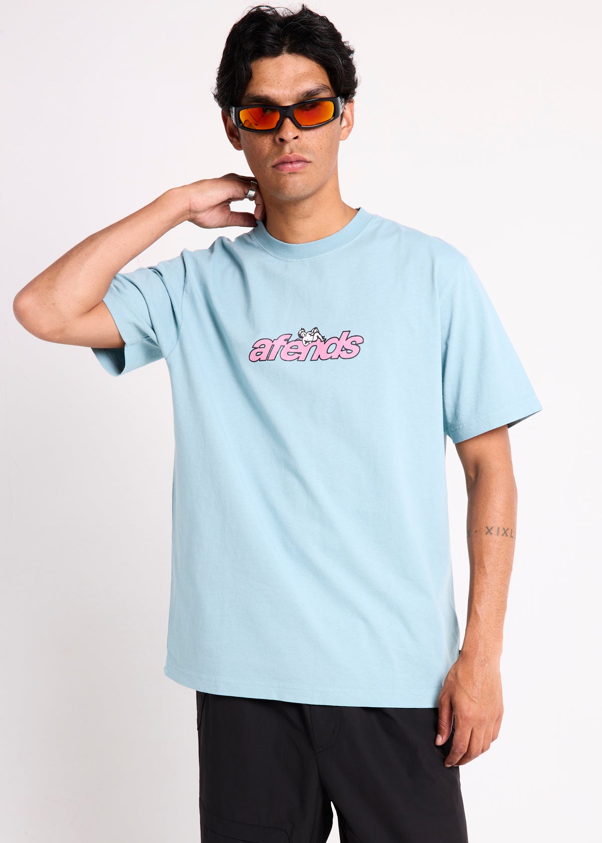 Angel Boy Retro T-Shirt WASHED OVERCAST