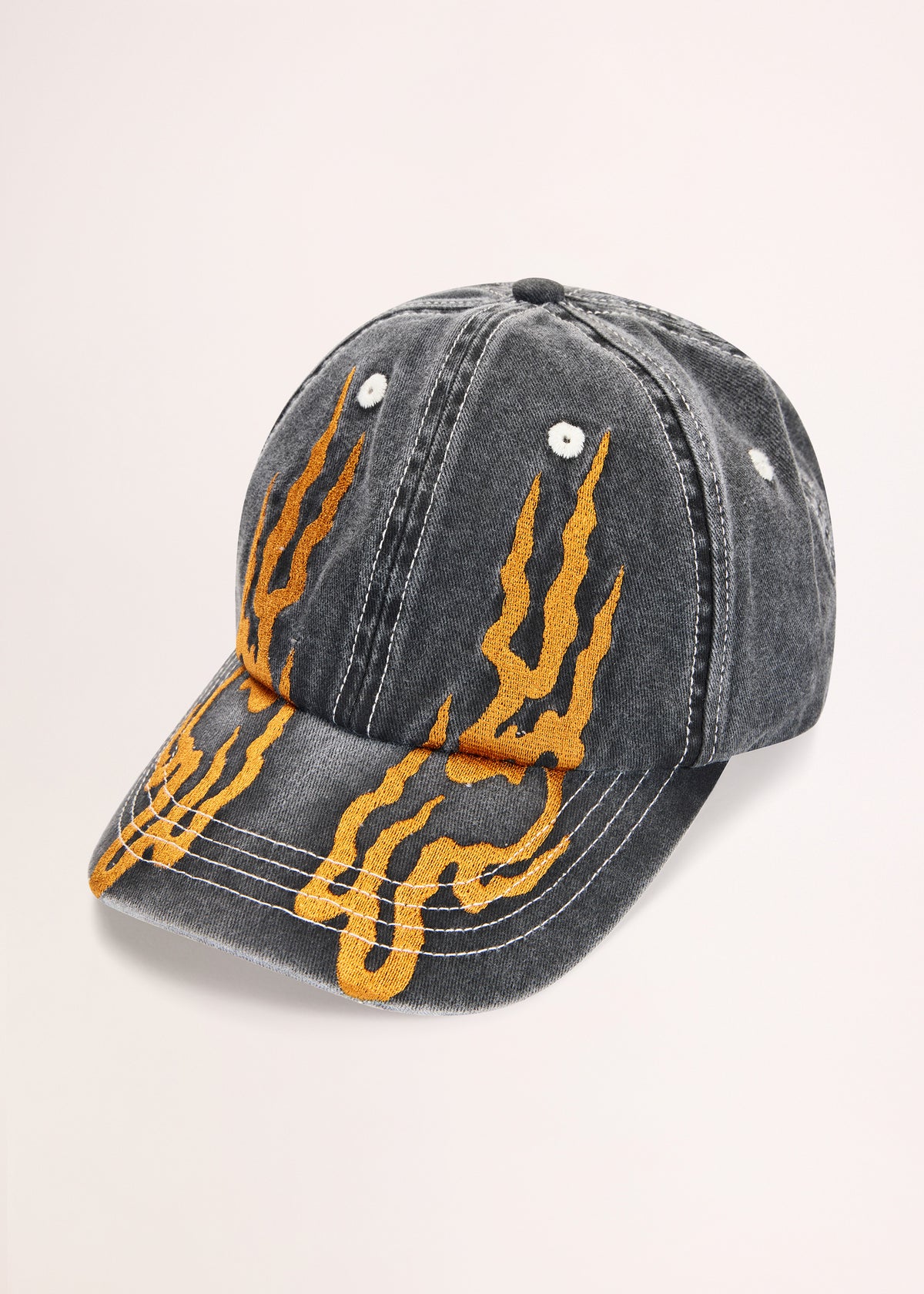 Epokhe Thomas Townend Art Series Cap WASED CHARCOAL YELLOW FLAME