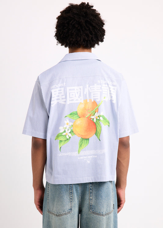 Honolulu Cropped Shirt NAVY