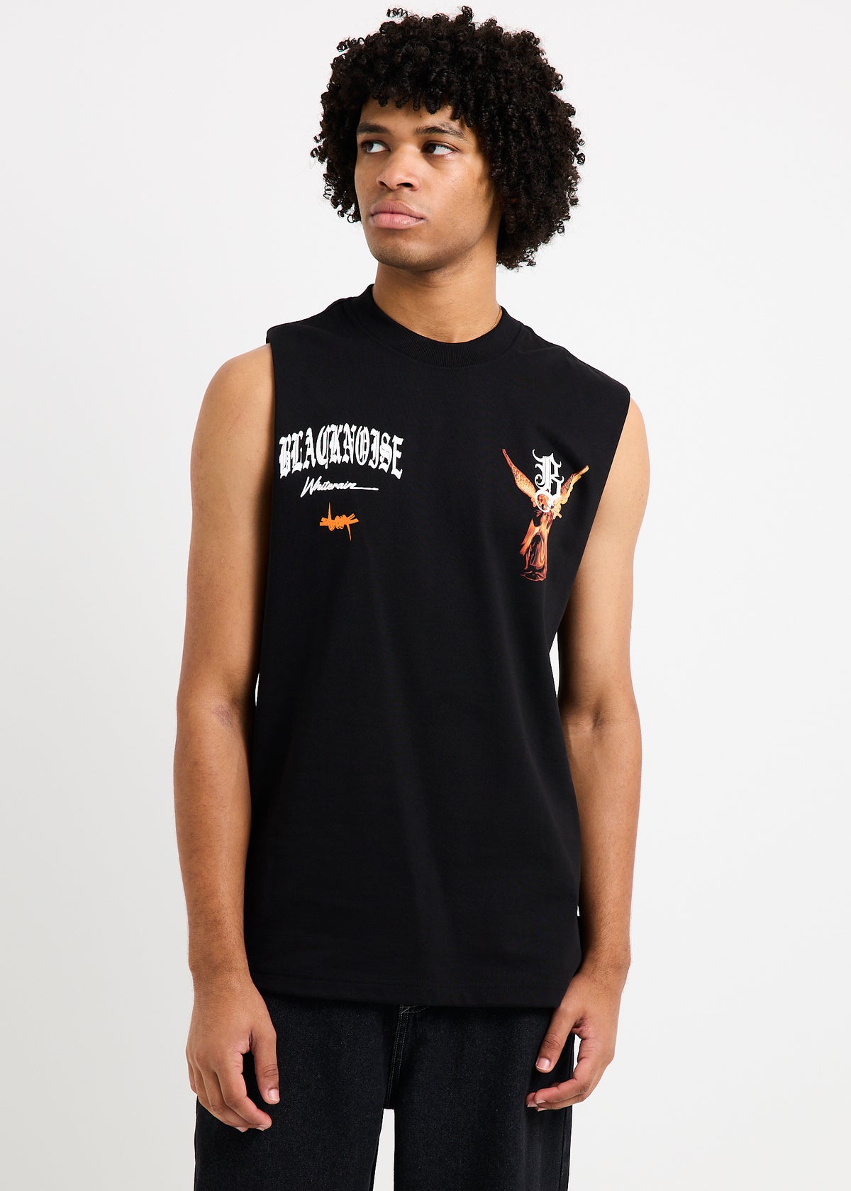 Gospel Muscle Tank WASHED BLACK