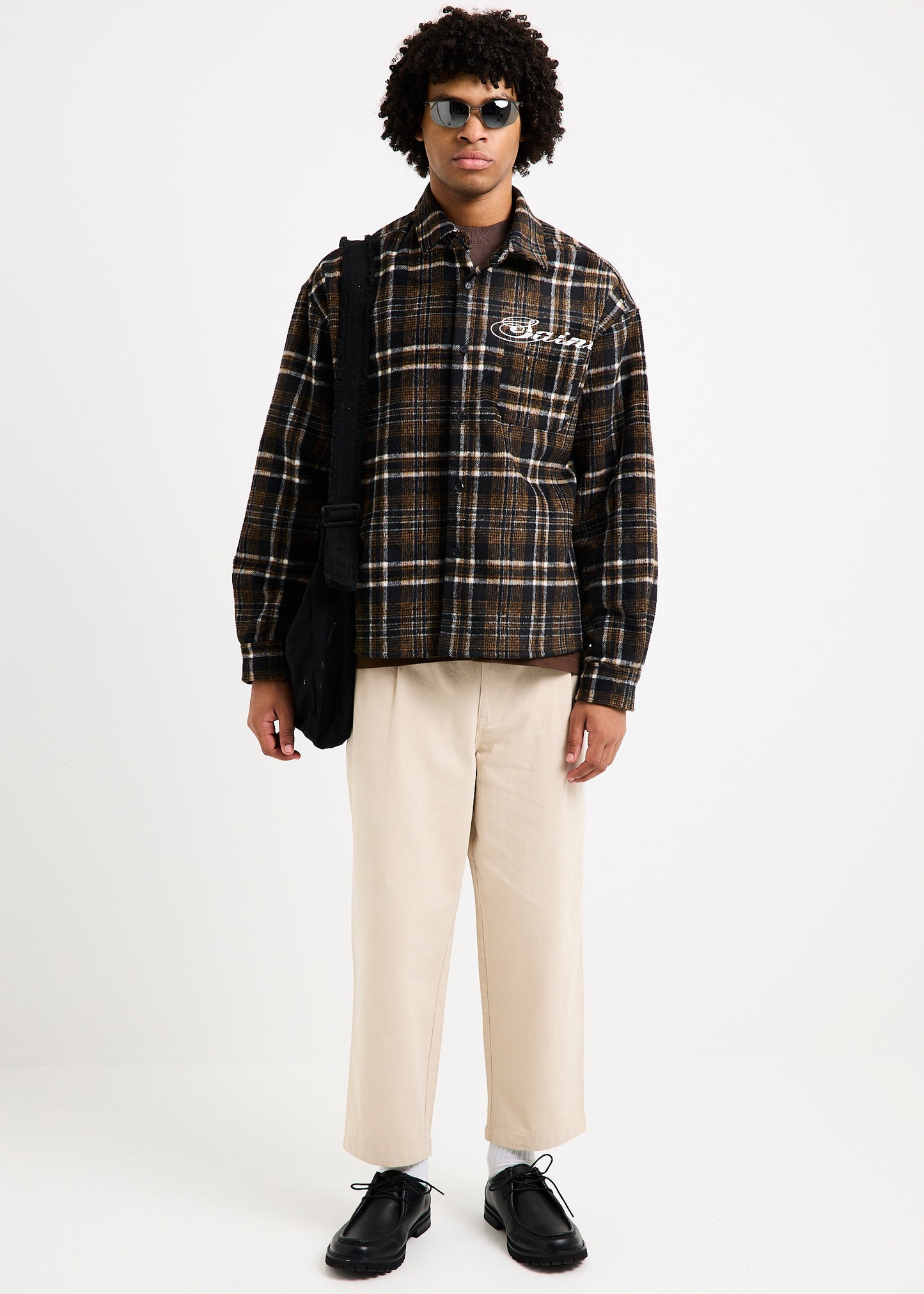 Script Long Sleeve Flannel