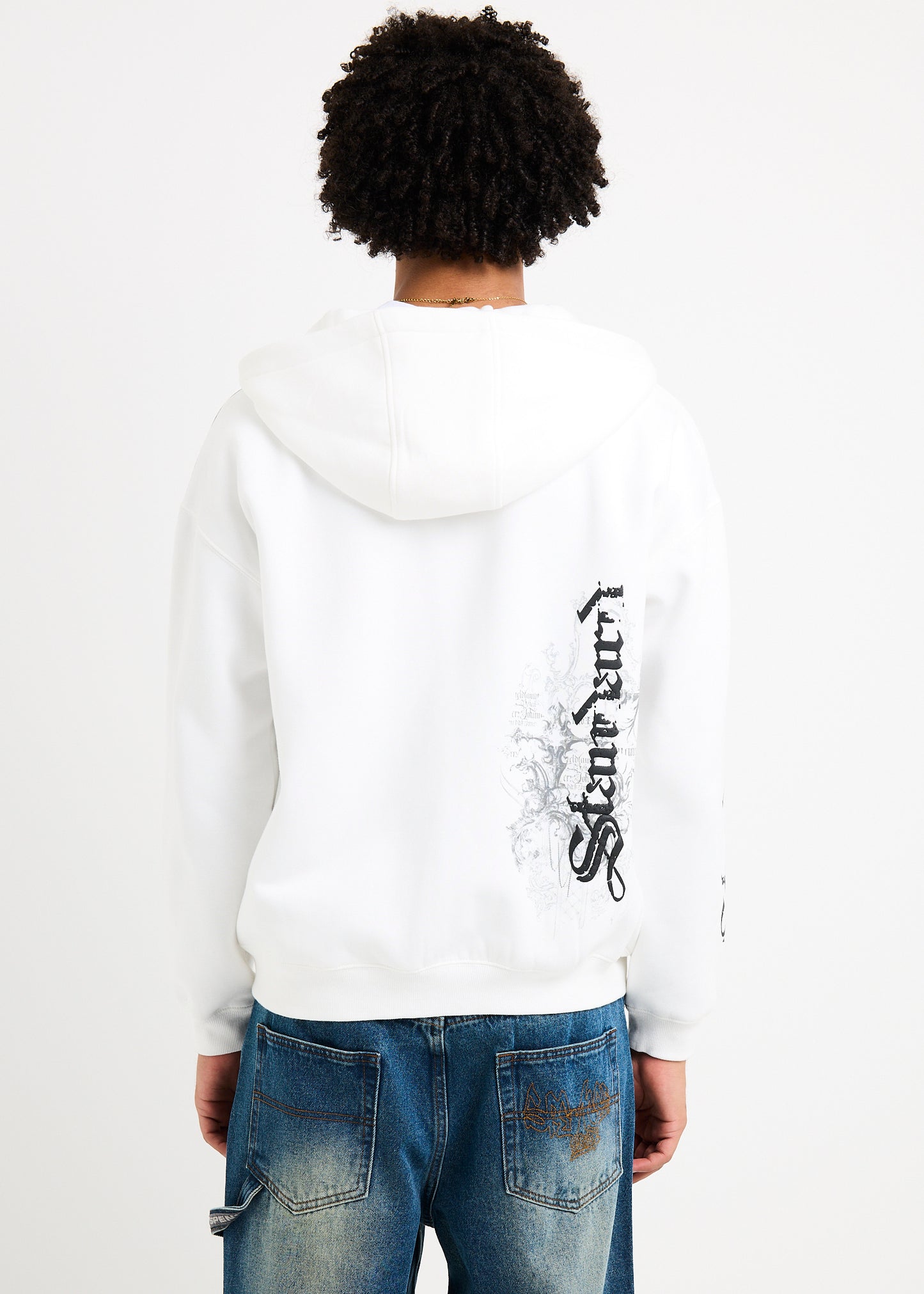 Crucifix Zip Hoodie