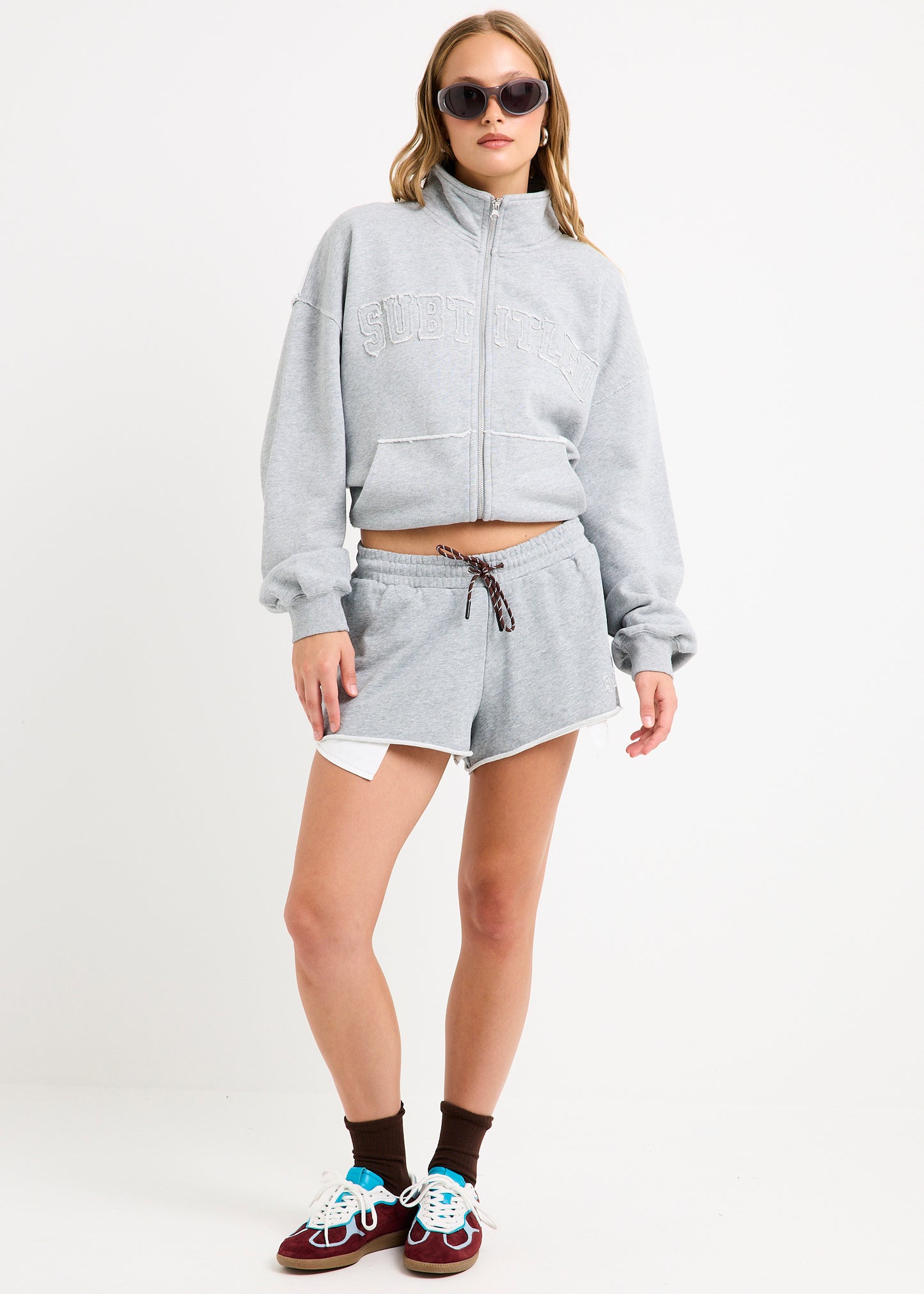 Brie Cropped Fleece Shorts