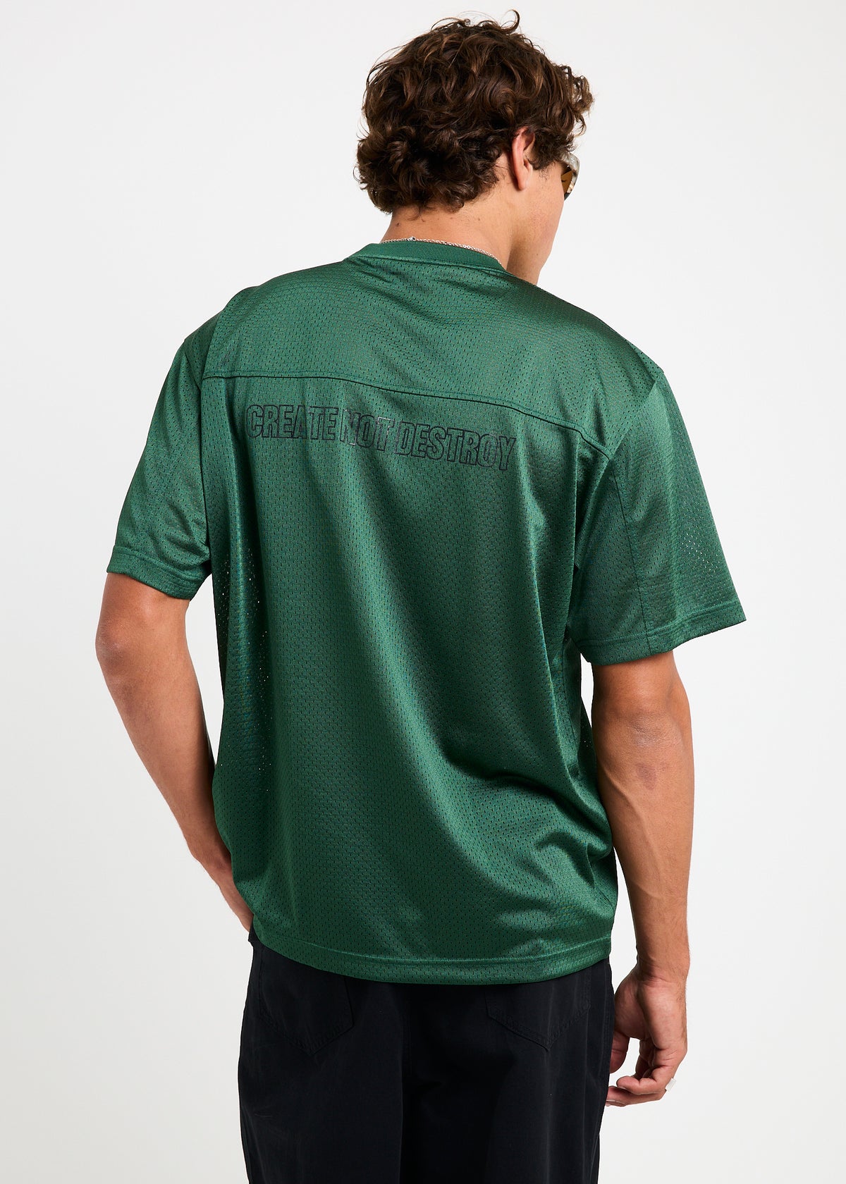 Zero Six Mesh Jersey Boxy T-Shirt PINE