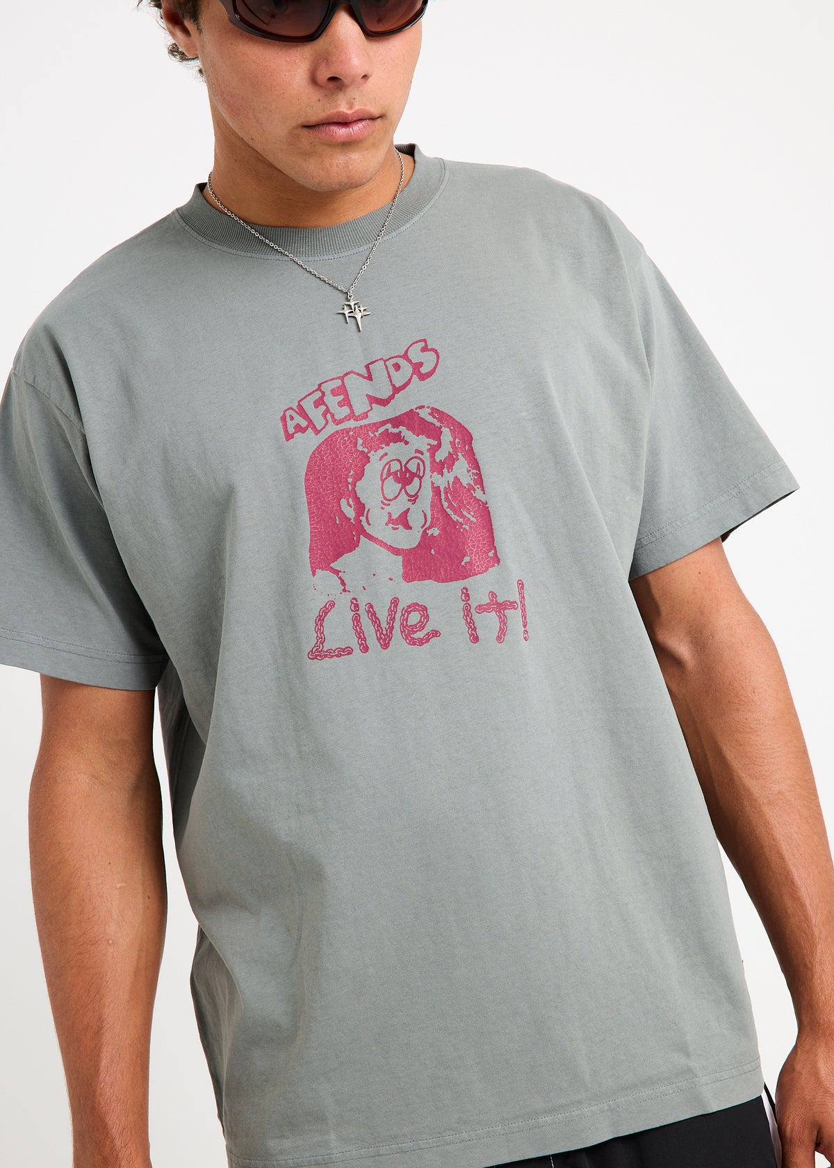 Live It Boxy T-Shirt WASHED SYCAMORE