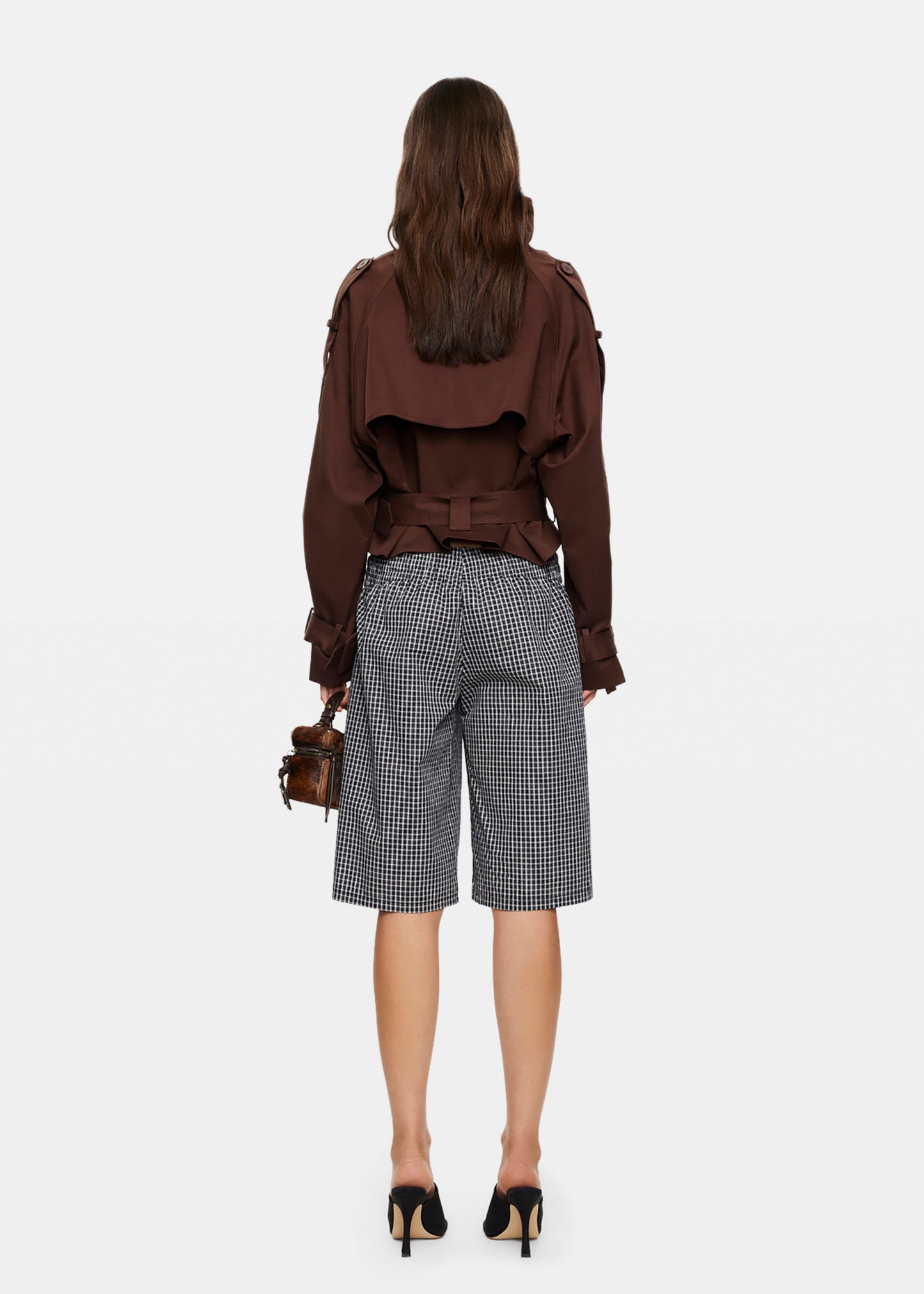 Blanc Cropped Trench
