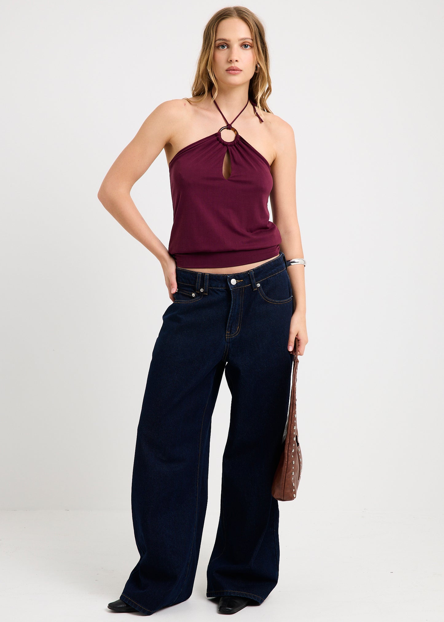 Gabriette Halter Ring Top