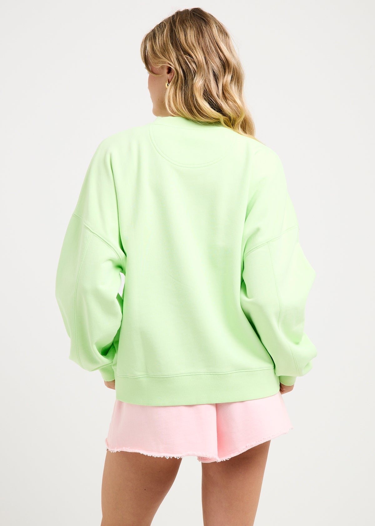 Aloha Boyfriend Crew Neck Jumper GREEN