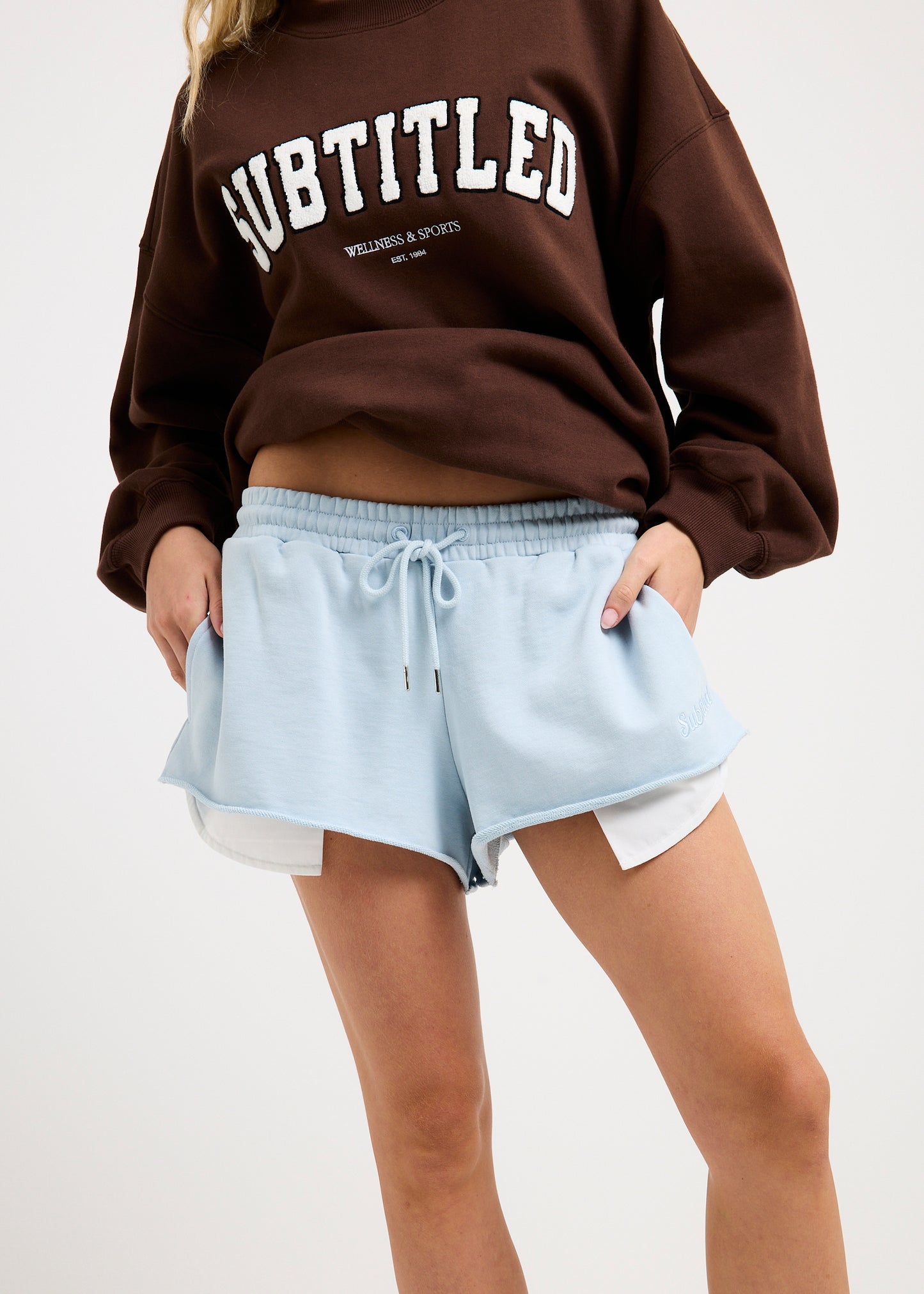 Aloha Cropped Fleece Shorts