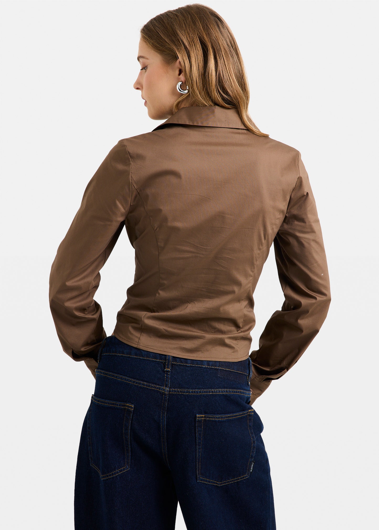 Isha Button Down Long Sleeve Shirt