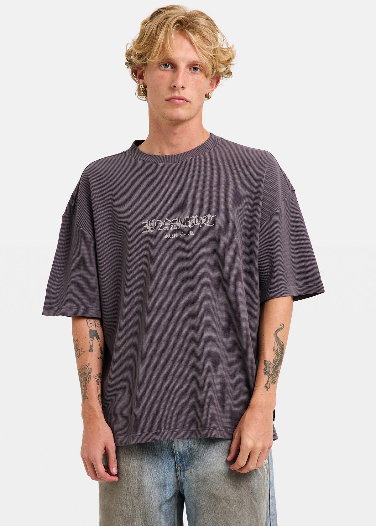 Mystics Short Sleeve Waffle T-Shirt CHARCOAL SPRAY