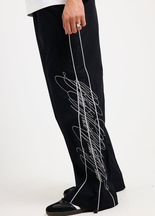 Charm Track Pants BLACK