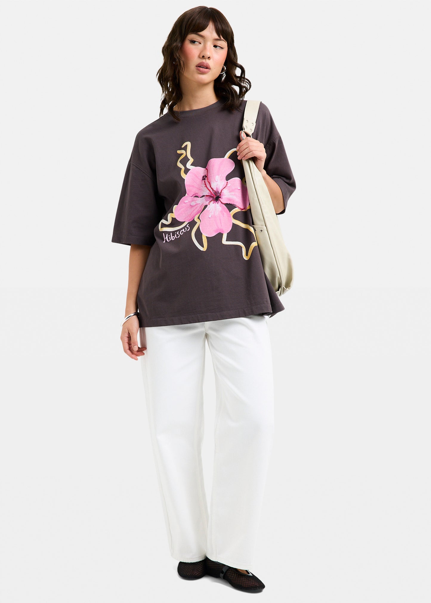 Hawaii Hibiscus Oversized T-Shirt
