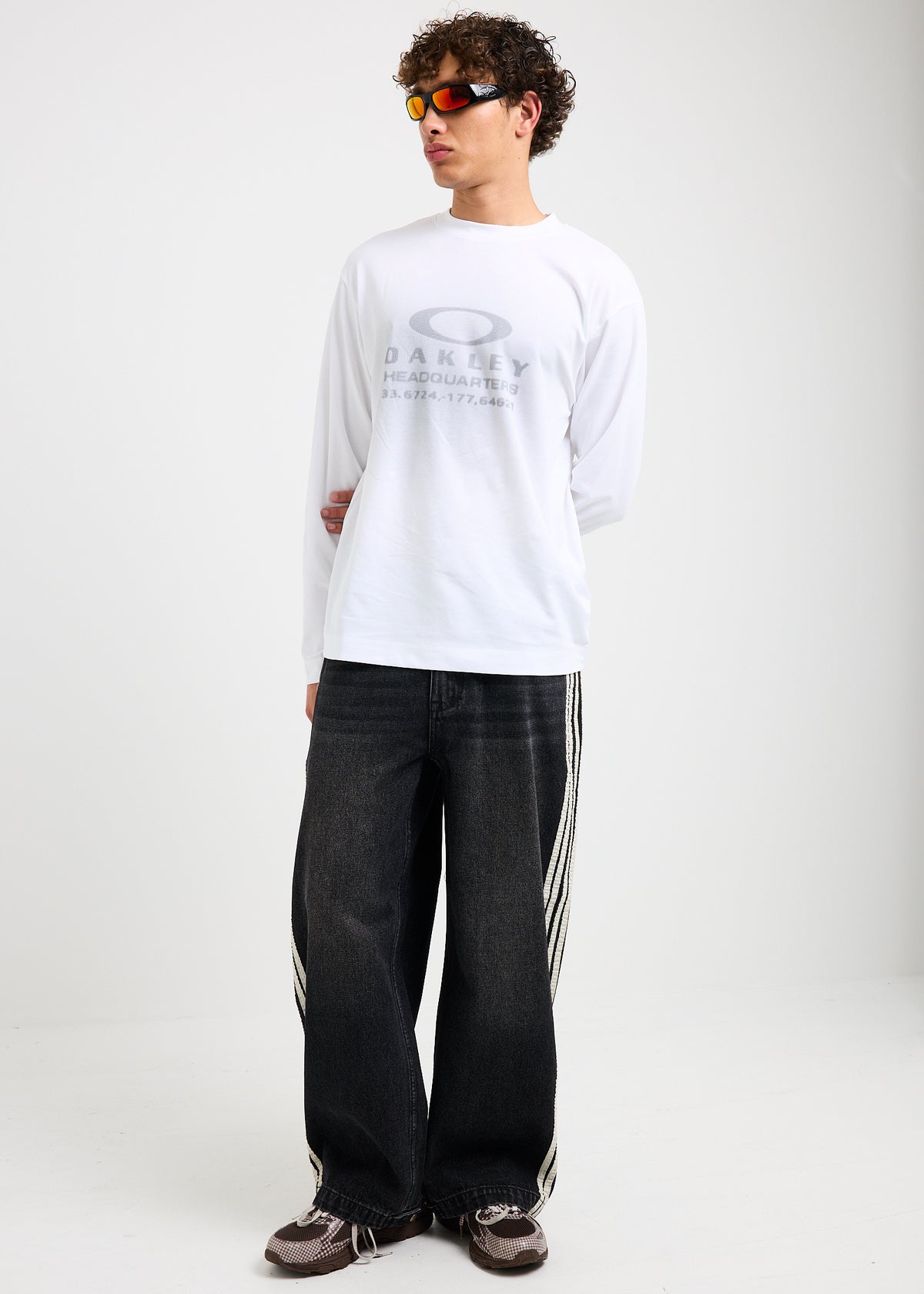 Illusion Long Sleeve Shirt WHITE
