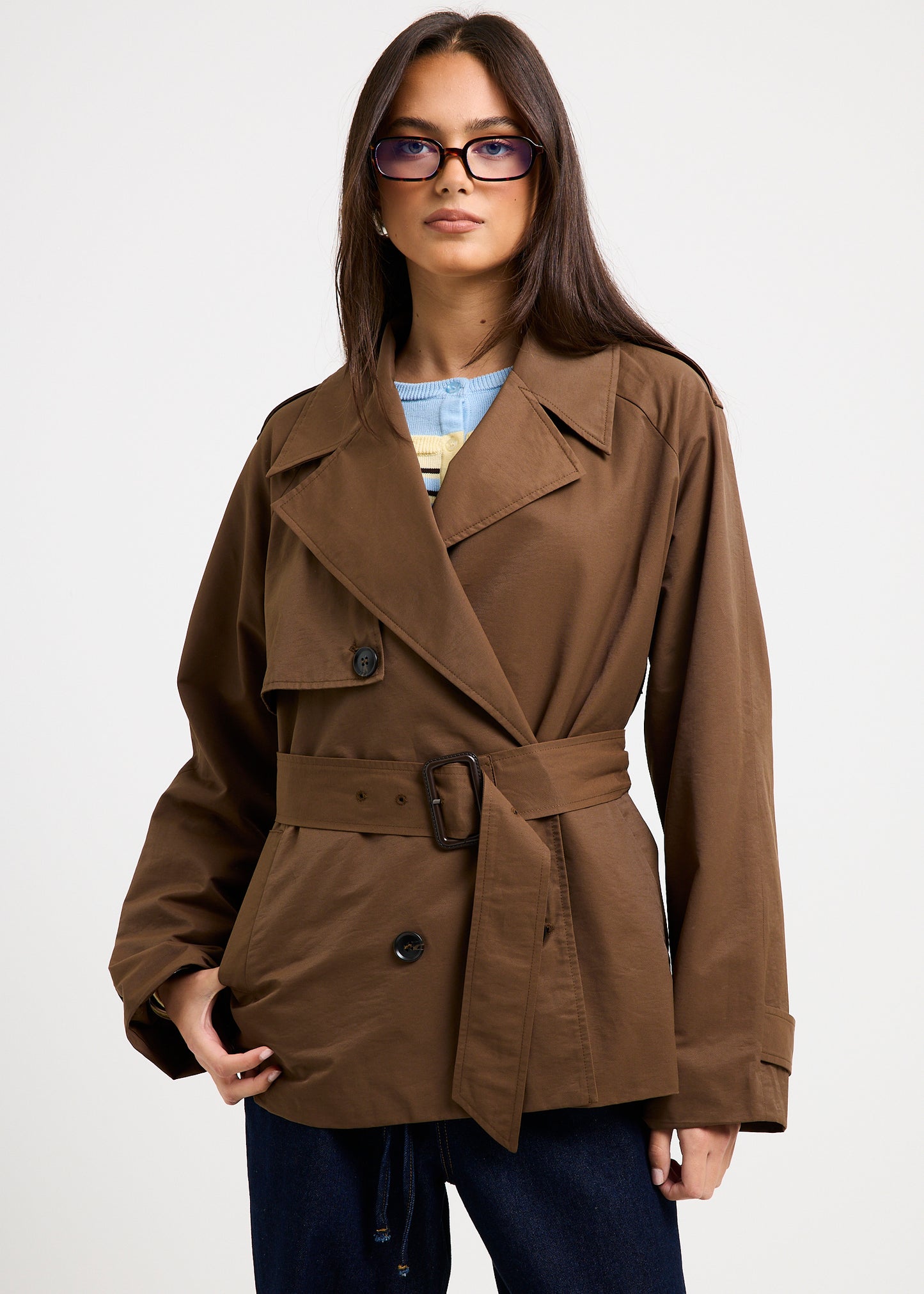 Tessa Cinched Trench Coat