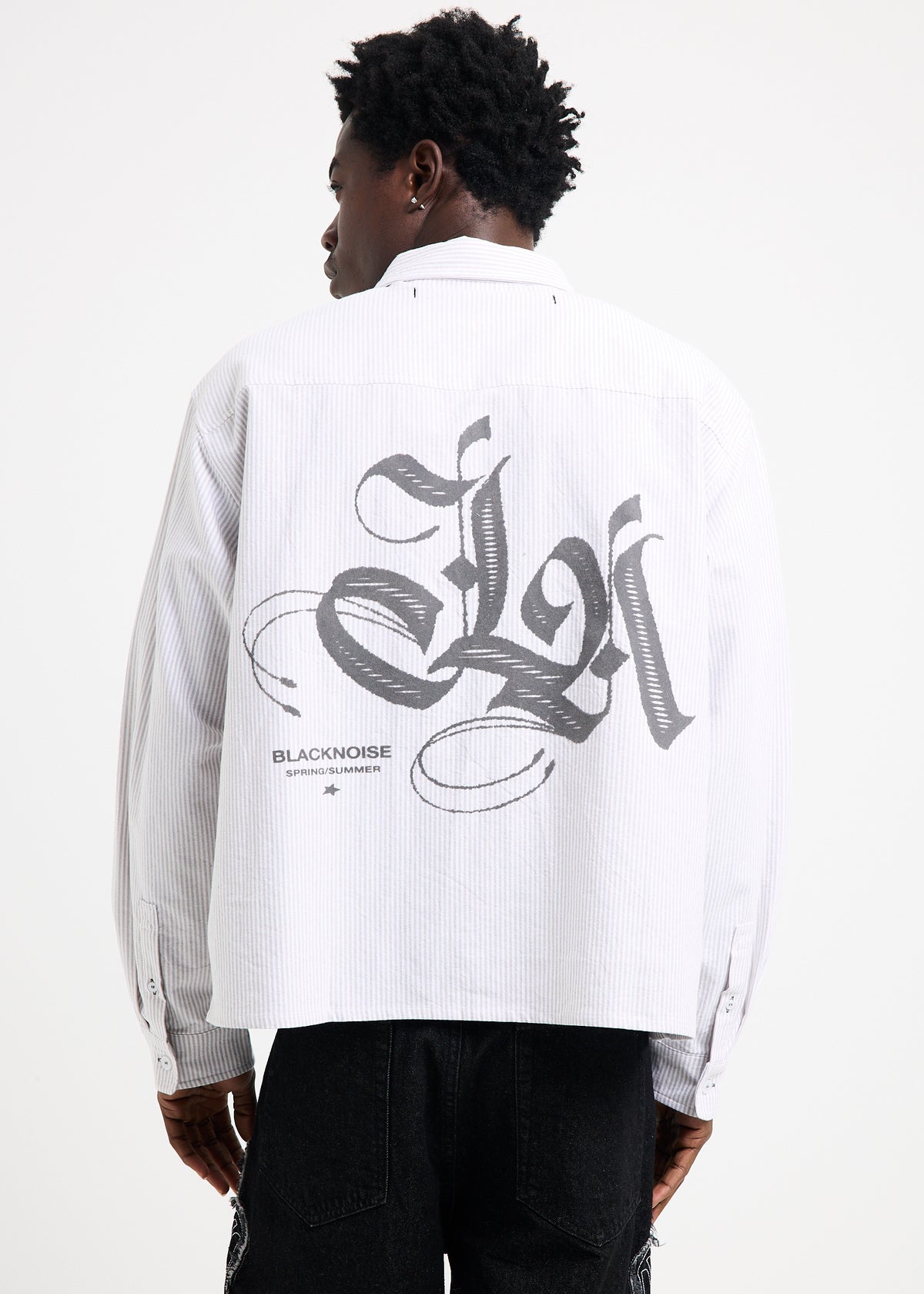 La Long Sleeve Shirt GREY STRIPE