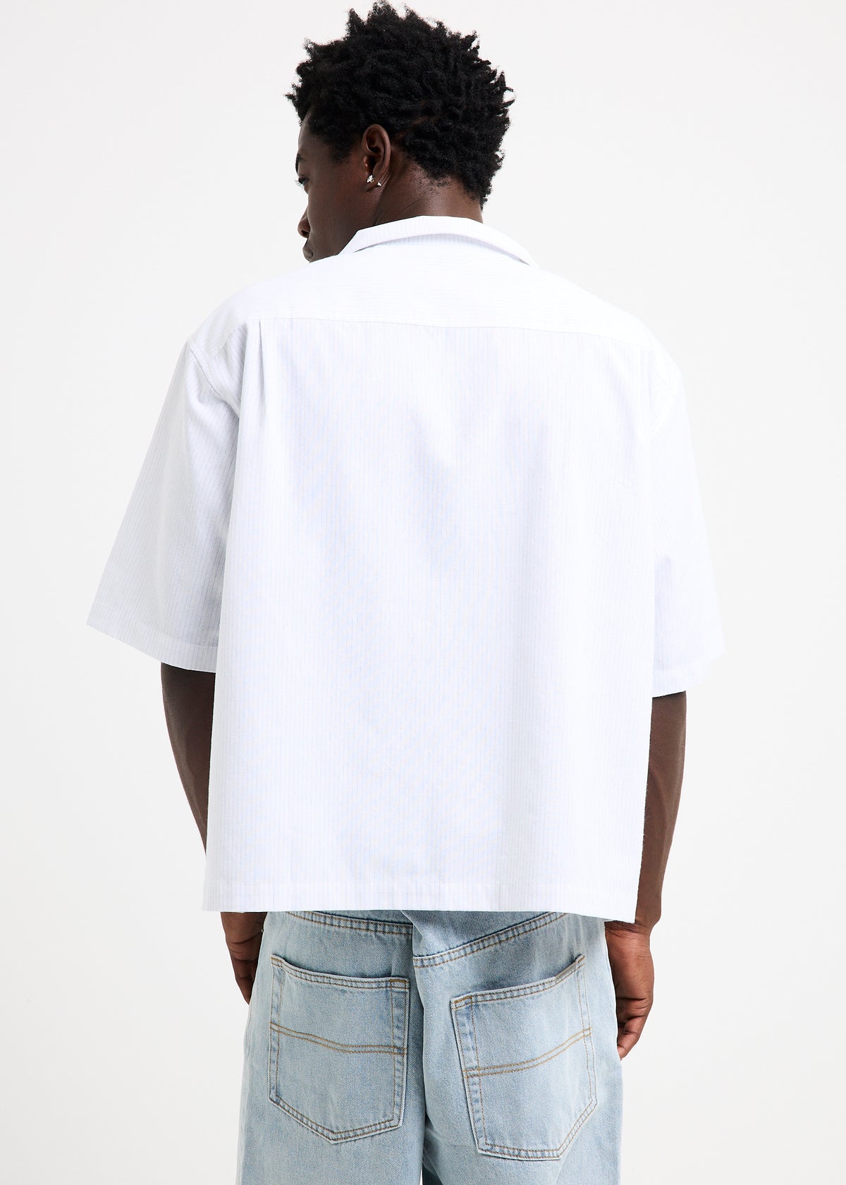 Northern Stripe Short Sleeve Shirt BLUE