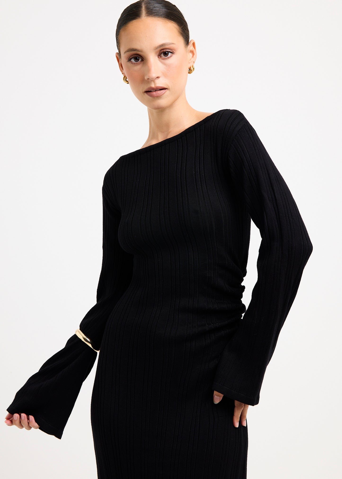 Peyton Off Shoulder Knit Maxi Dress