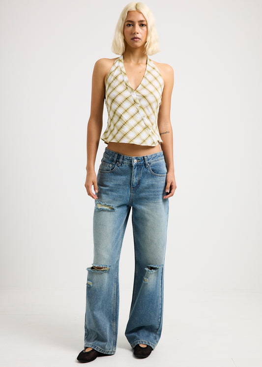 Dina Straight Decon Denim Jeans VENICE BLUE