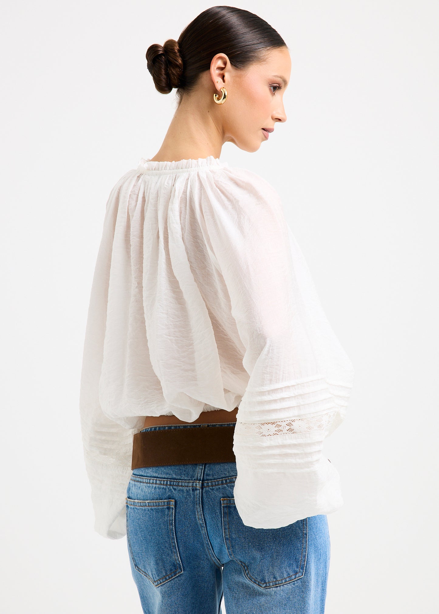 Attina Raglan Gathered Blouse