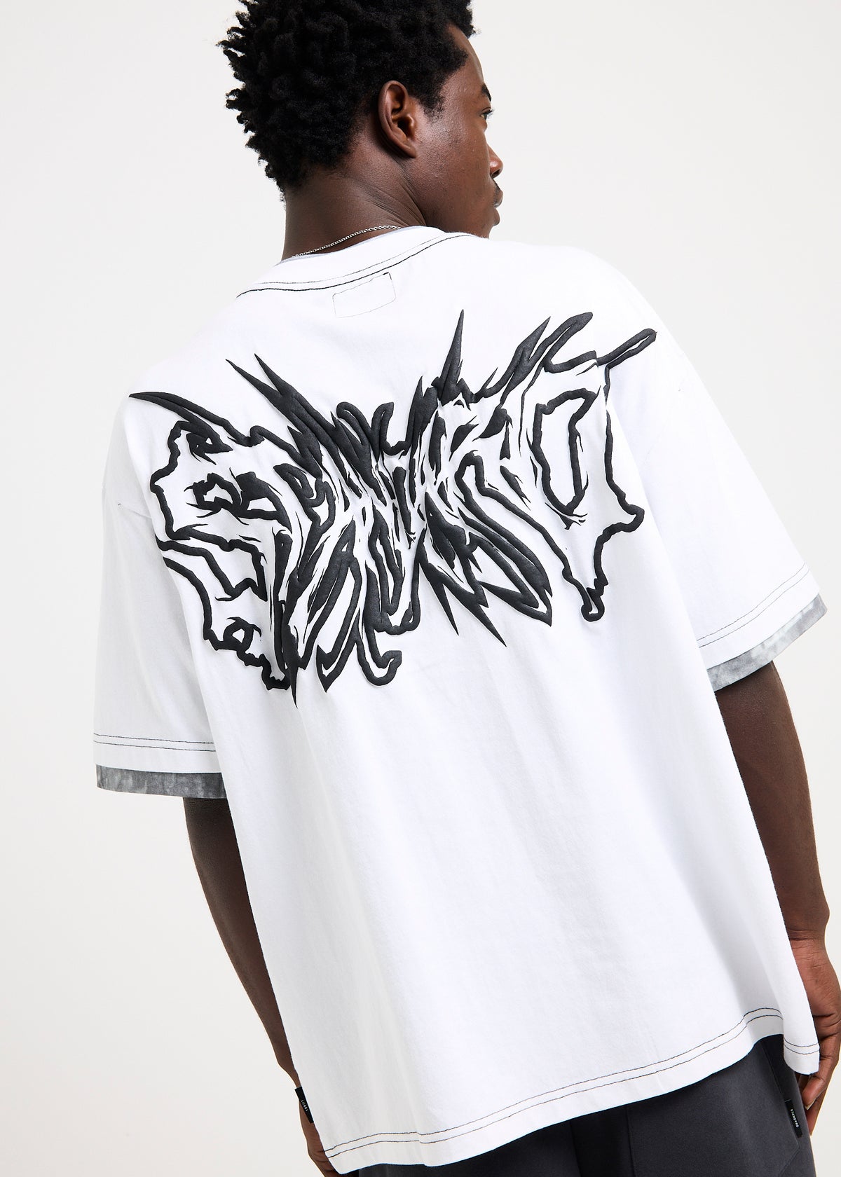 Whipp Double Layer Ss Shirt WHITE