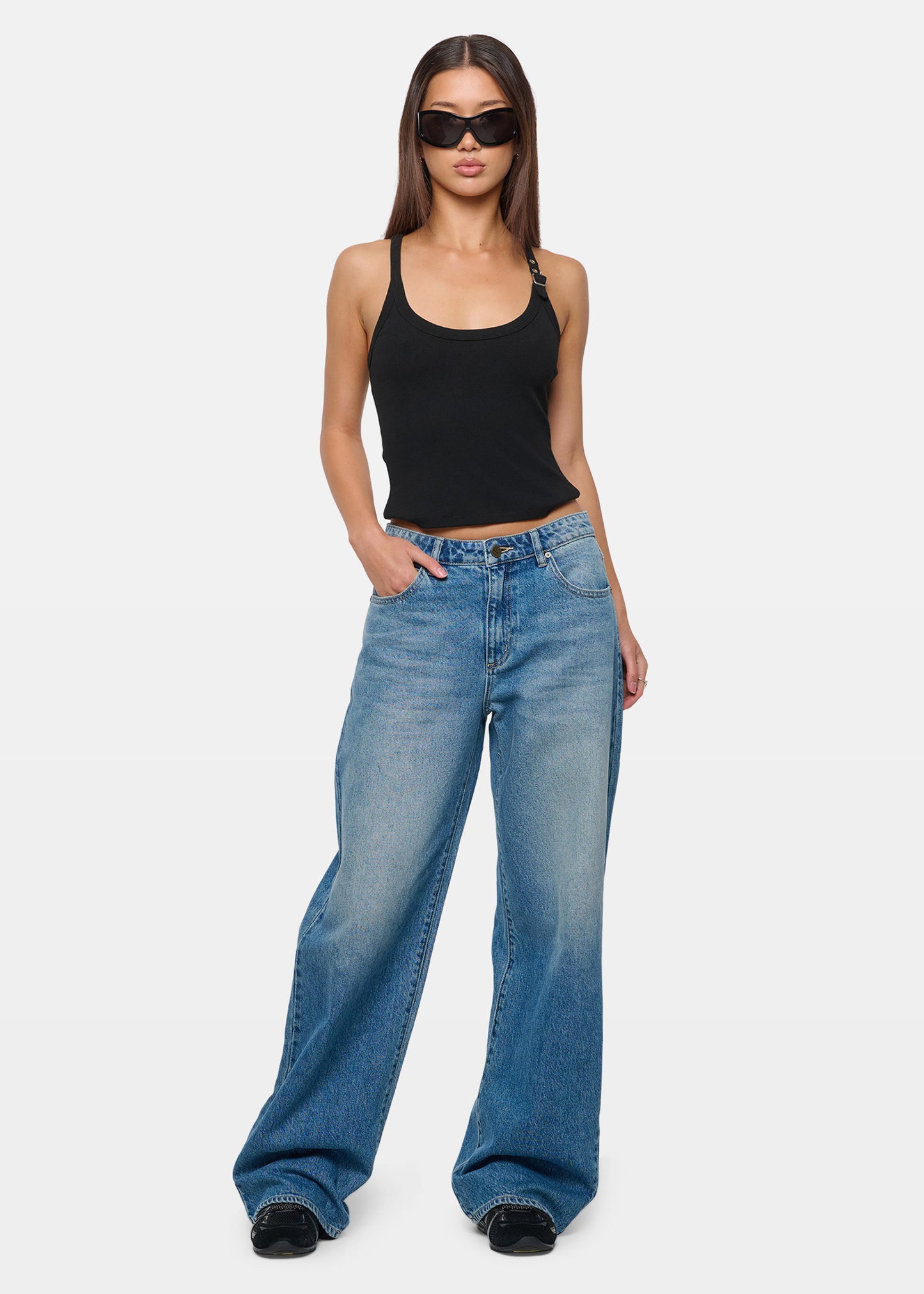 95 Mid Straight Denim Jeans