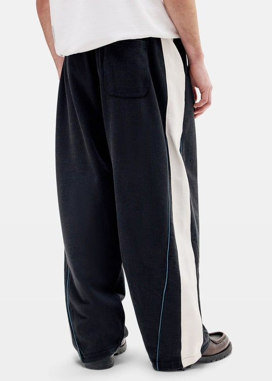 IF Panelled Harri Baggy Joggers BLACK-001