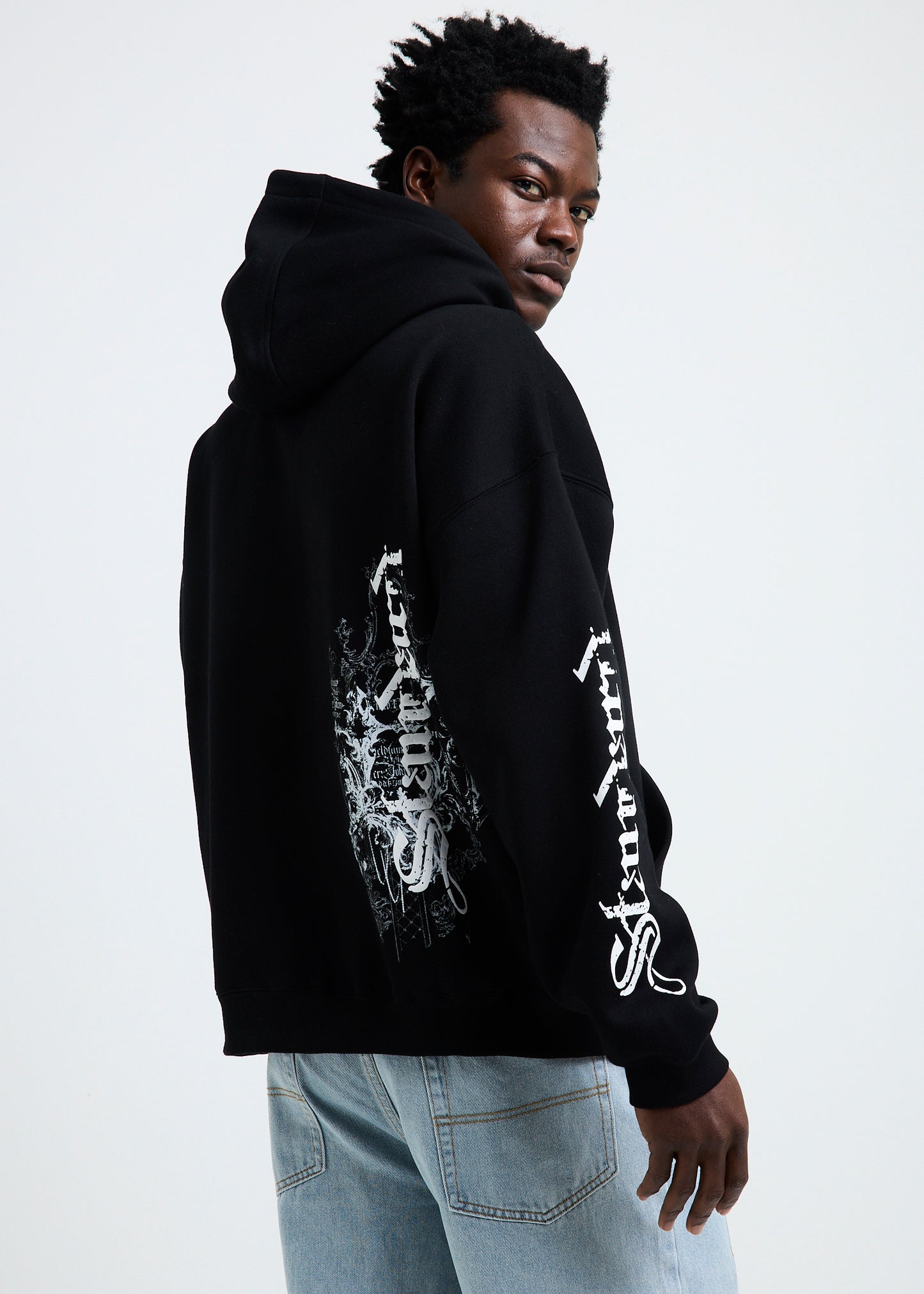 Crucifix Zip Hoodie